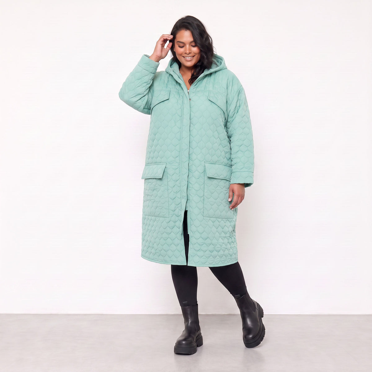 AKH Fashion · Cappotto · Cloudy · 7044 · Verde menta
