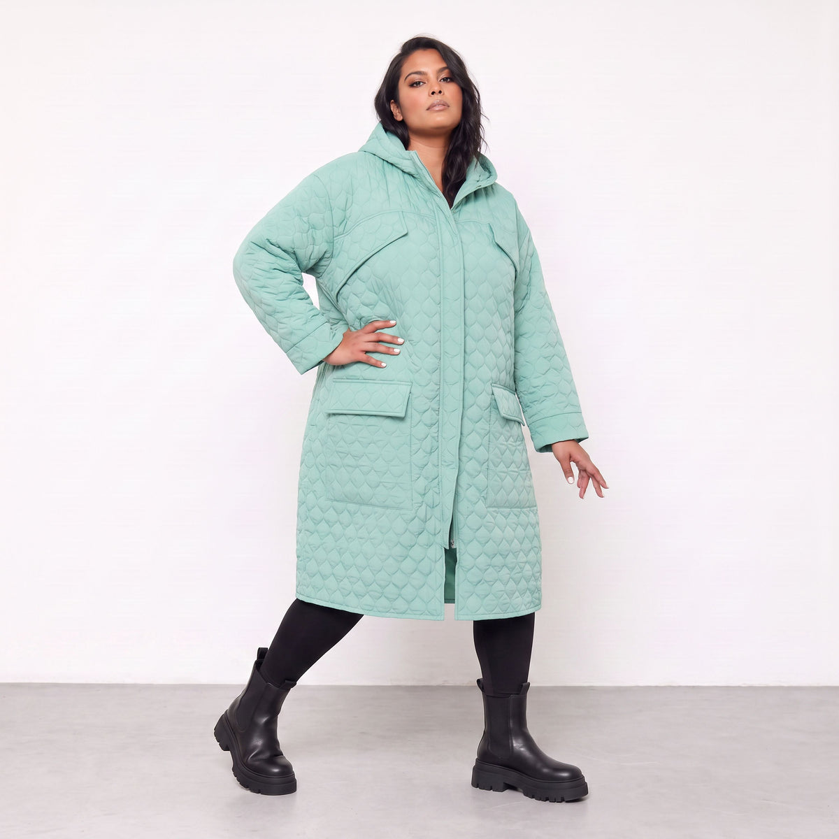 AKH Fashion · Cappotto · Cloudy · 7044 · Verde menta