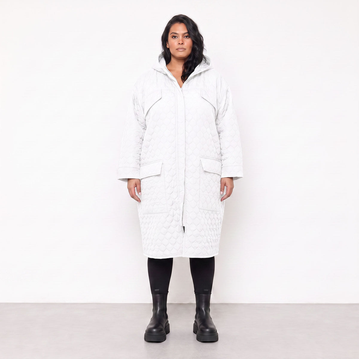 AKH Fashion · Manteau · Cloudy · 7044 · Blanc