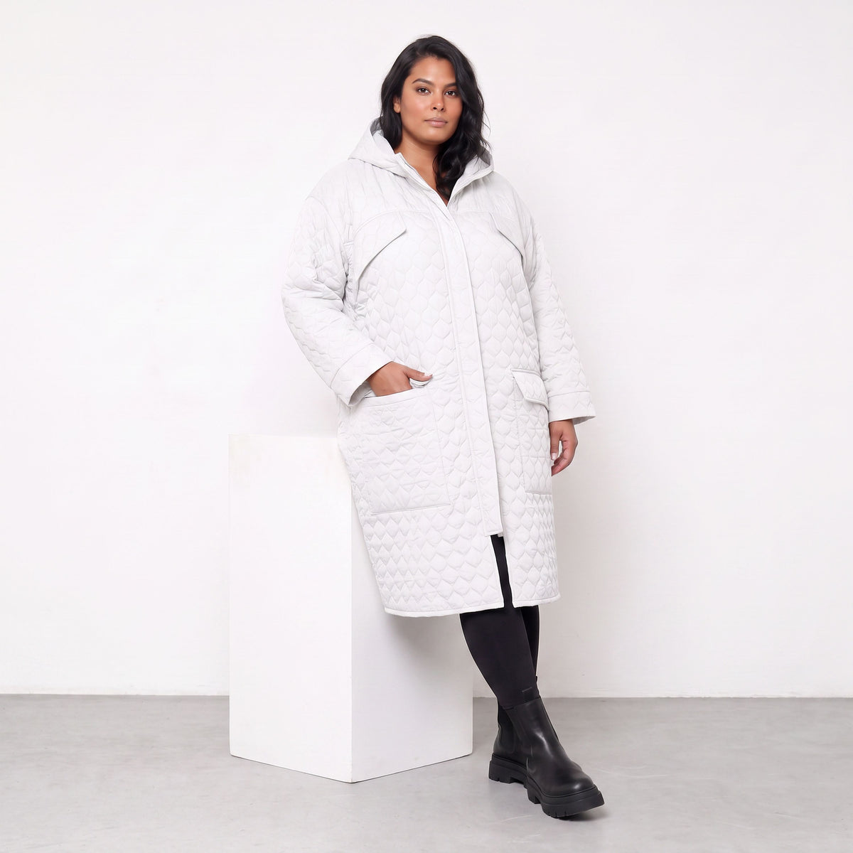 AKH Fashion · Manteau · Cloudy · 7044 · Blanc