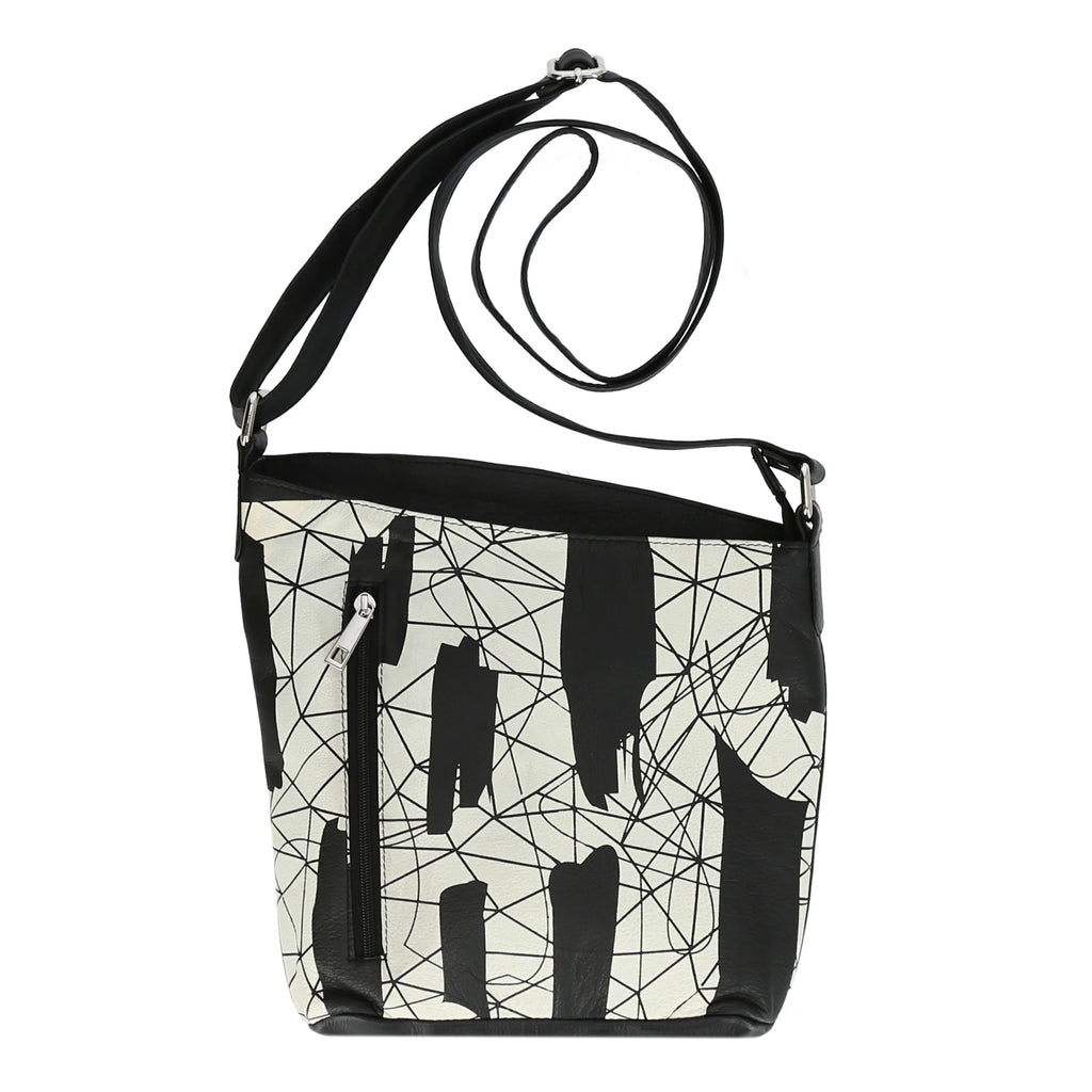 AKH Fashion Tasche DJ002 Baggy, Schwarz/Grafik