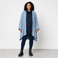 Papita · Cardigan · DestroyedStar · 7040 · JeansBlue