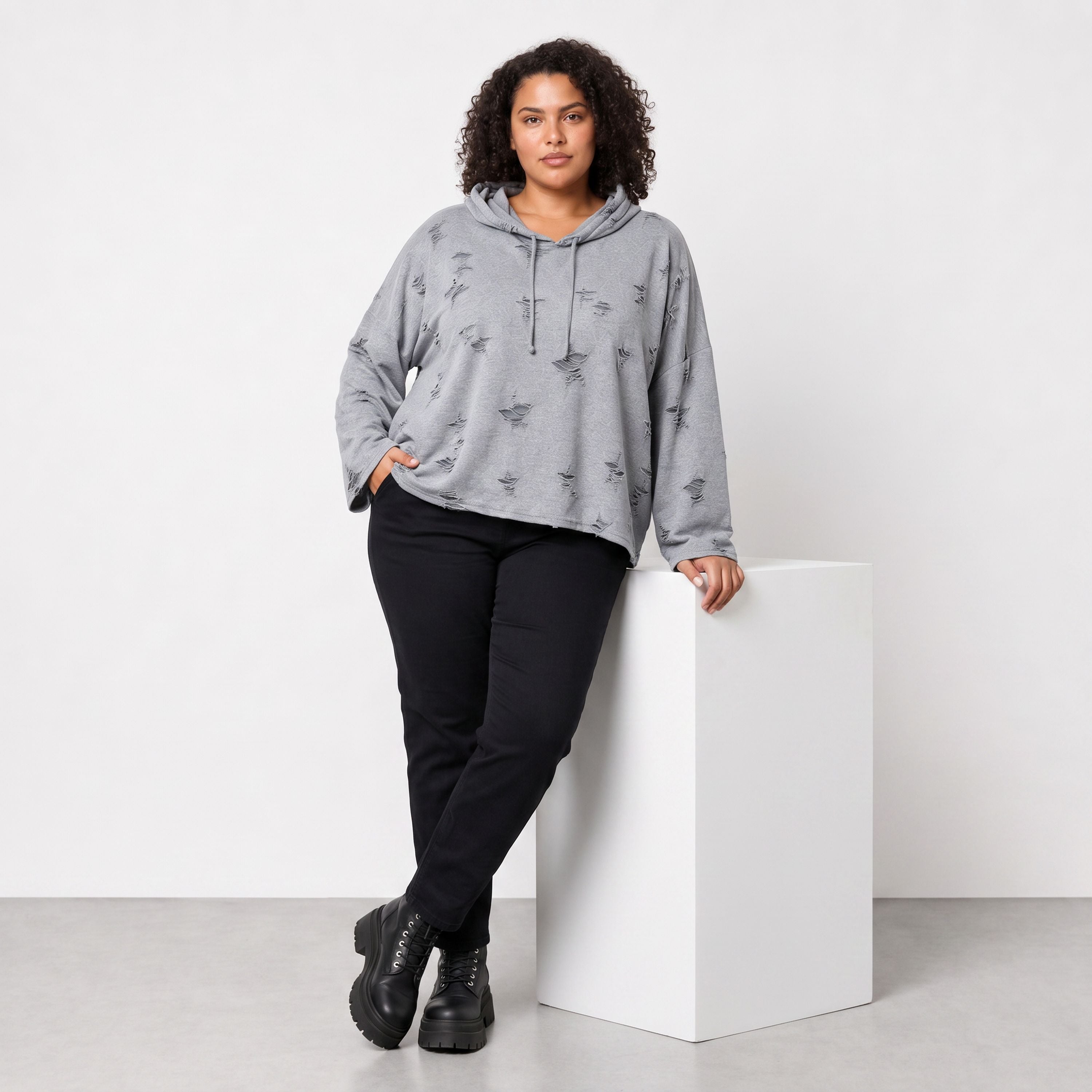 Papita · Hoody · DestroyedStar · 7253 · DustyGrey