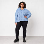 Papita · Hoody · DestroyedStar · 7253 · JeansBlue