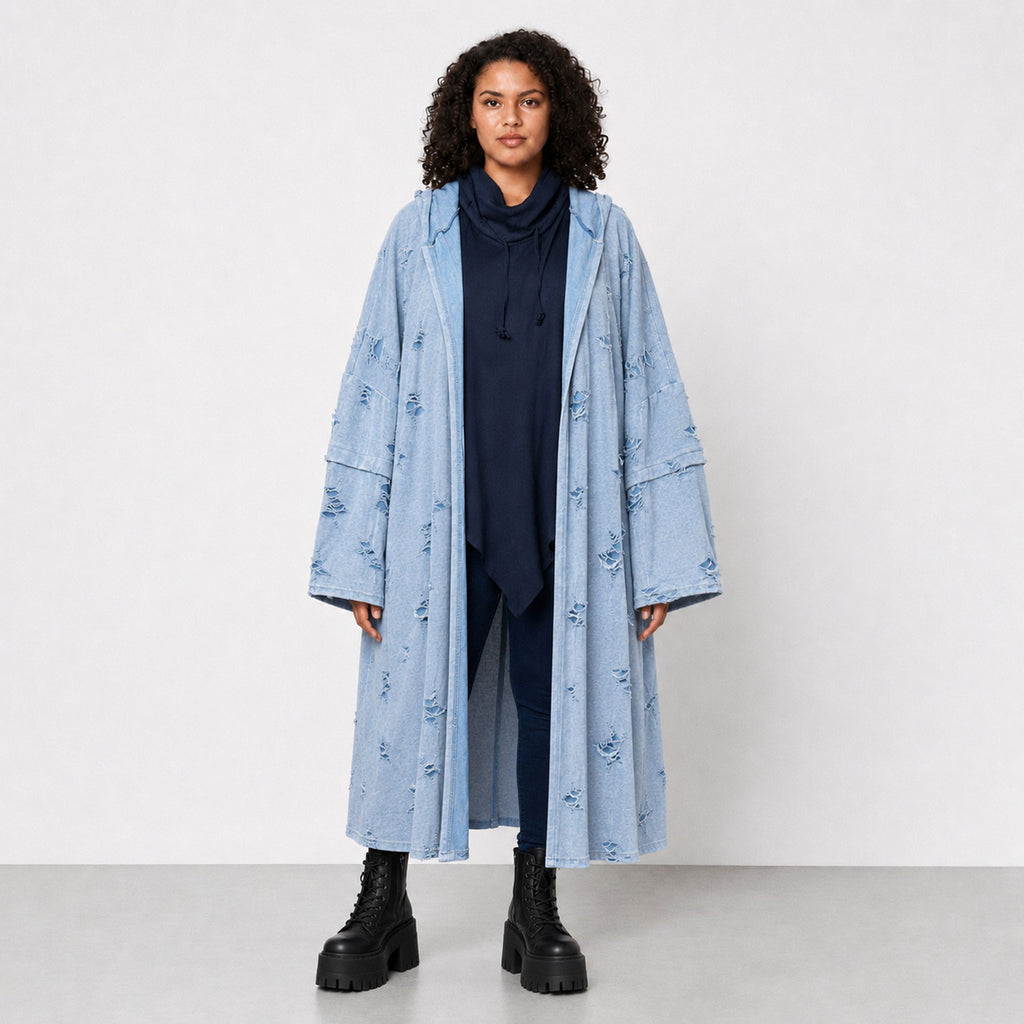 Papita · Cardigan · DestroyedStar · 7274 · JeansBlue