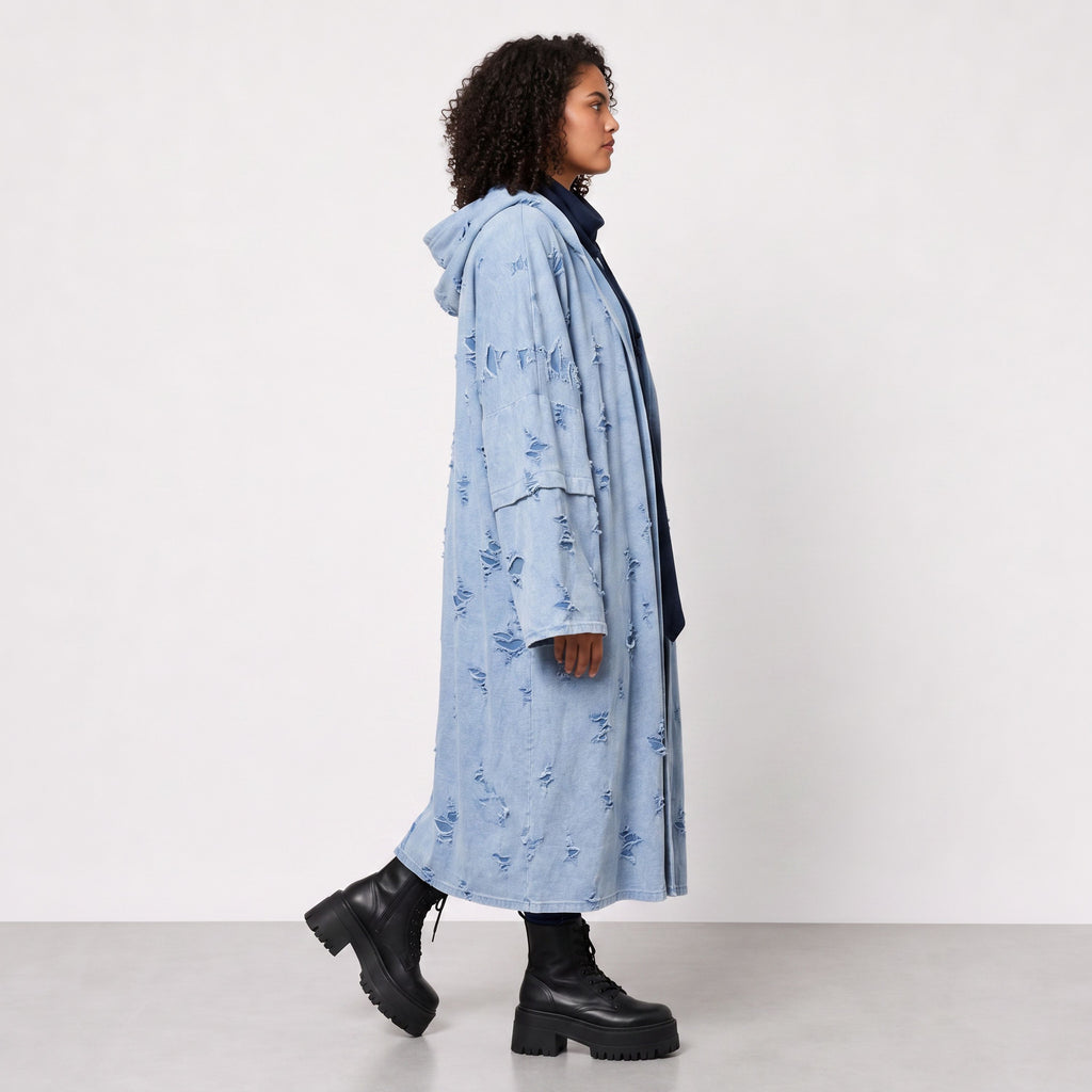 Papita · Cardigan · DestroyedStar · 7274 · JeansBlue