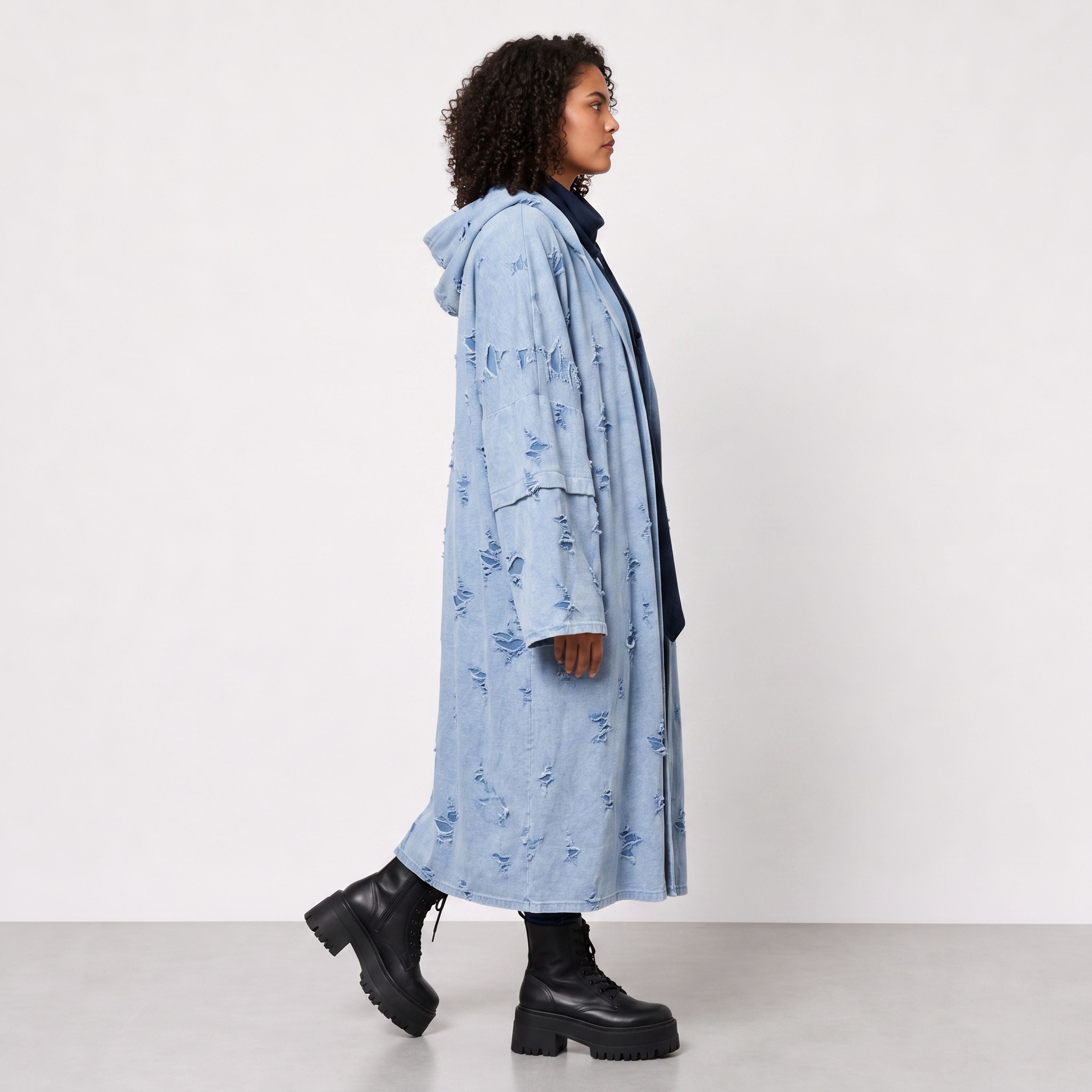 Papita · Cardigan · DestroyedStar · 7274 · JeansBlue
