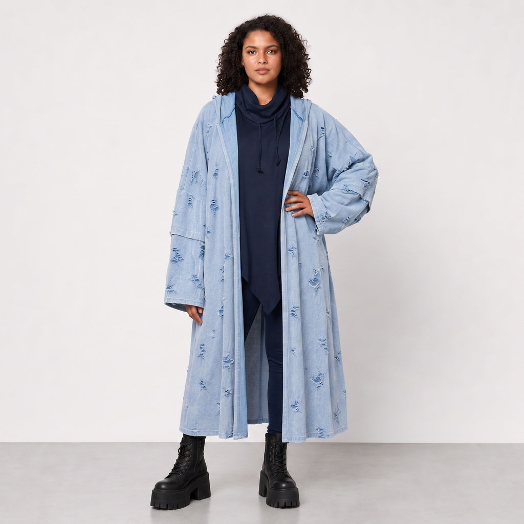 Papita · Cardigan · DestroyedStar · 7274 · JeansBlue