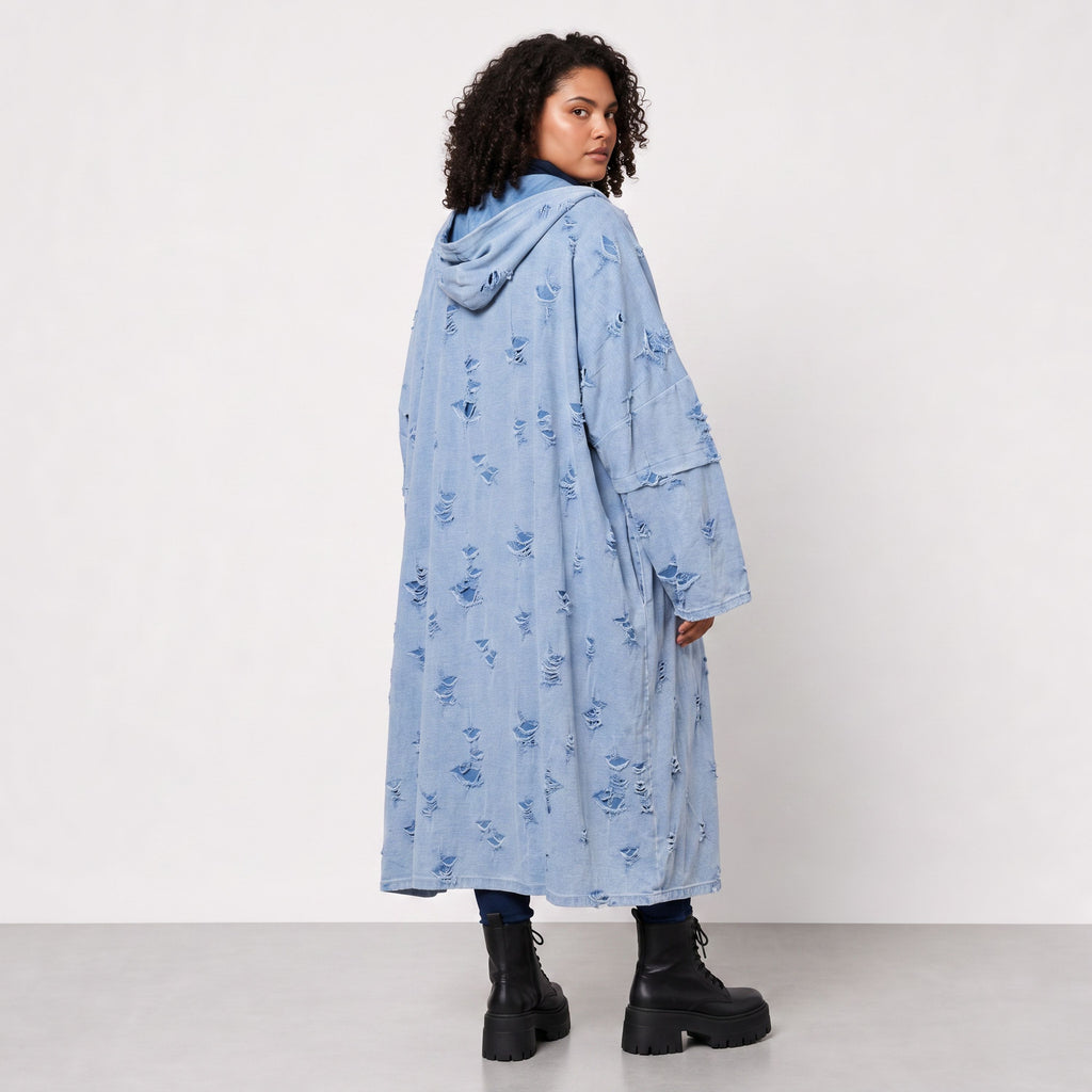 Papita · Cardigan · DestroyedStar · 7274 · JeansBlue
