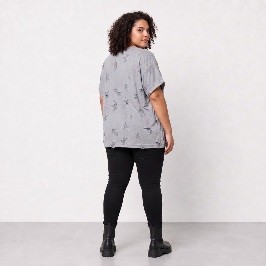 Papita · Shirt · DestroyedStar · 7255 · DustyGrey