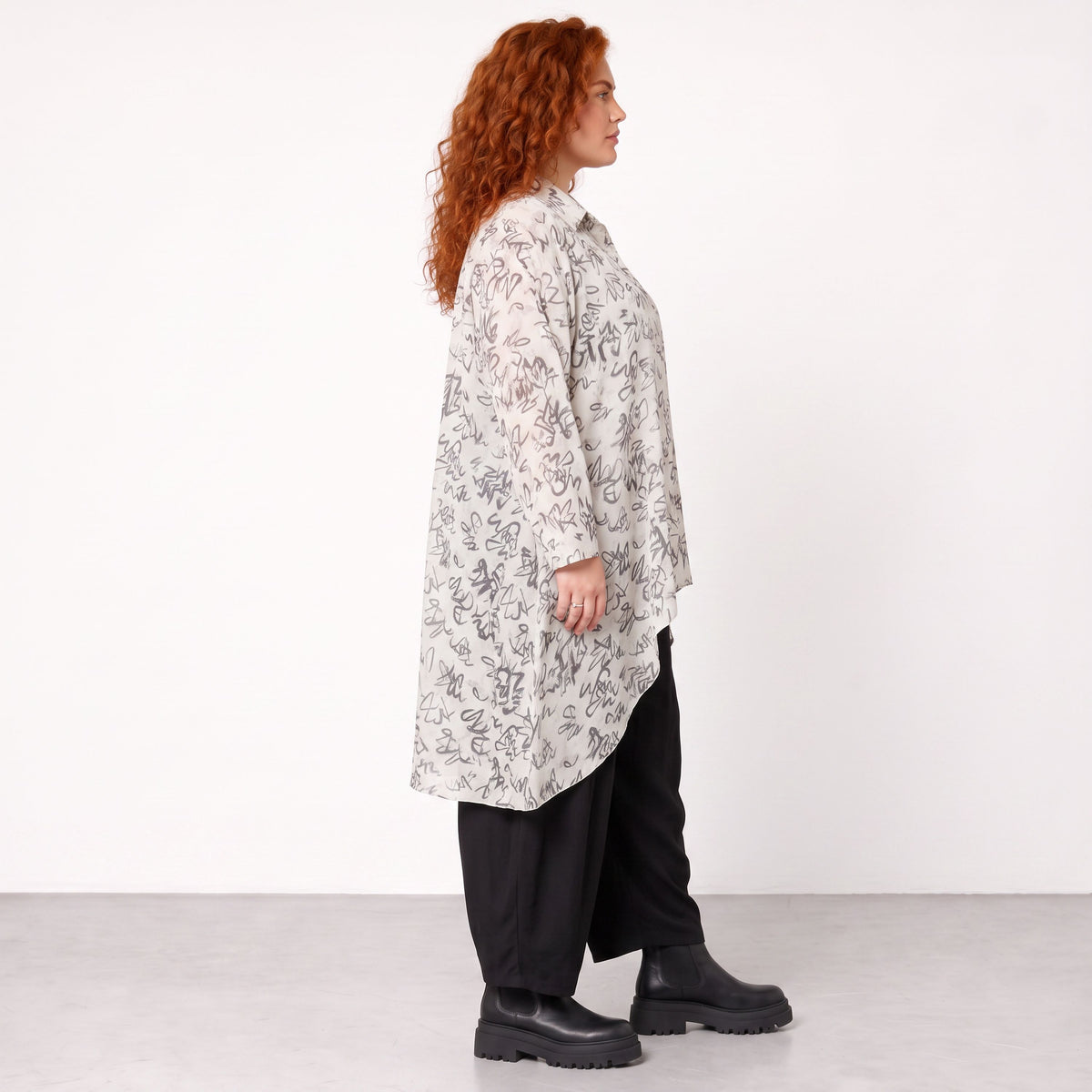 AKH Premium · Blouse · Divina · 7149 · White/Grey