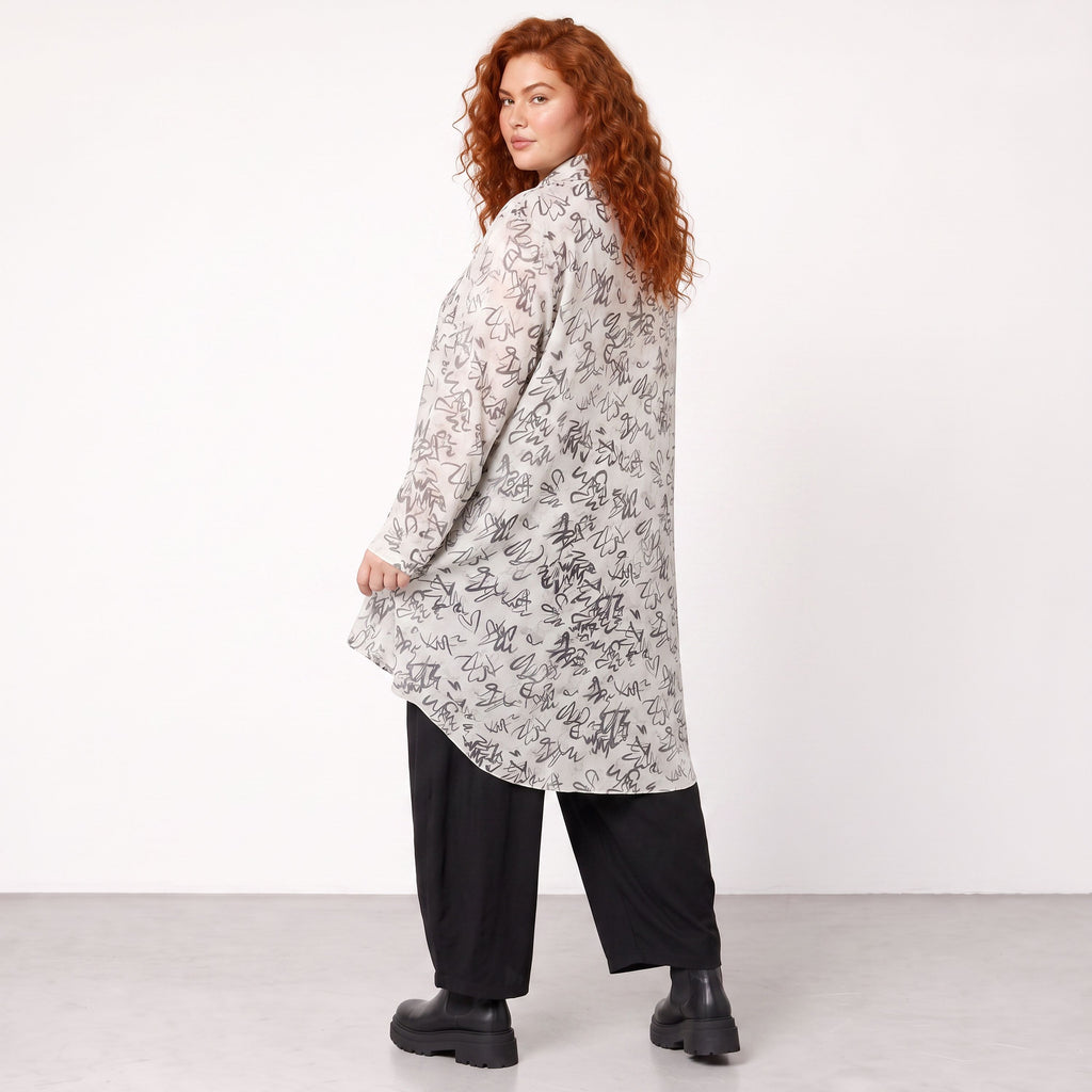 AKH Premium · Blouse · Divina · 7149 · White/Grey