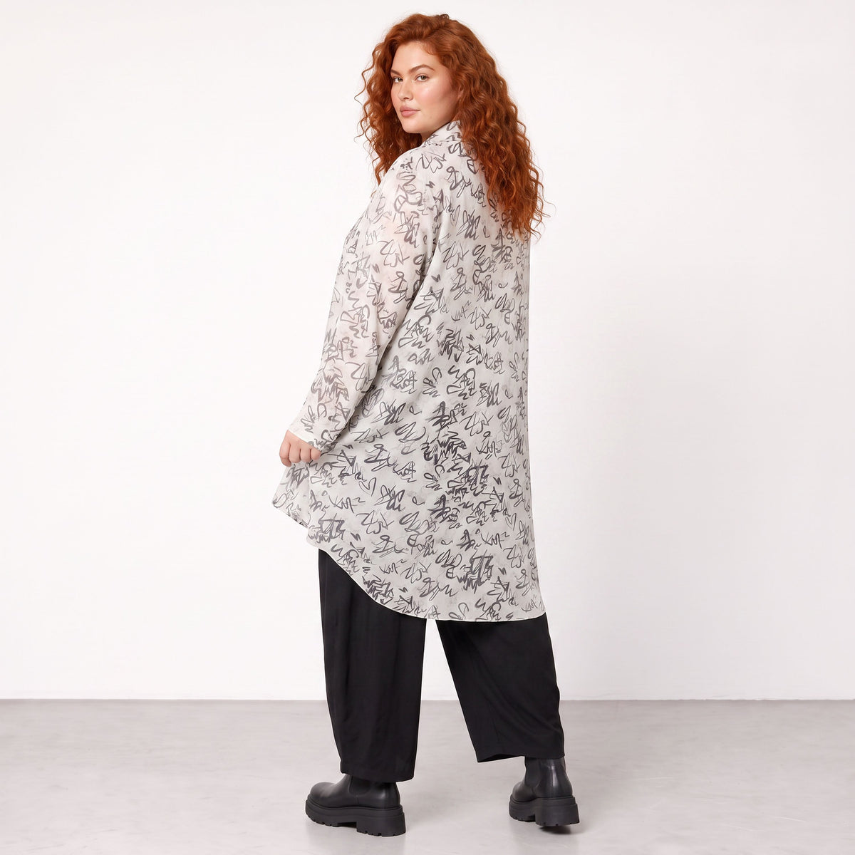 AKH Premium · Blouse · Divina · 7149 · White/Grey