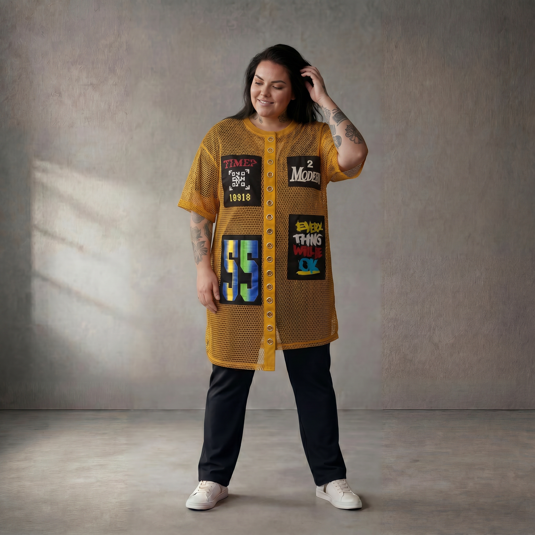Funky Diva · Shirt · 10886 · Schriftzüge · Gelb