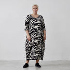 AKH 1926 Dress, Black-Ecru