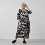 AKH 1926 Dress, Black-Ecru