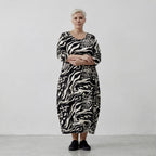 AKH 1926 Dress, Black-Ecru