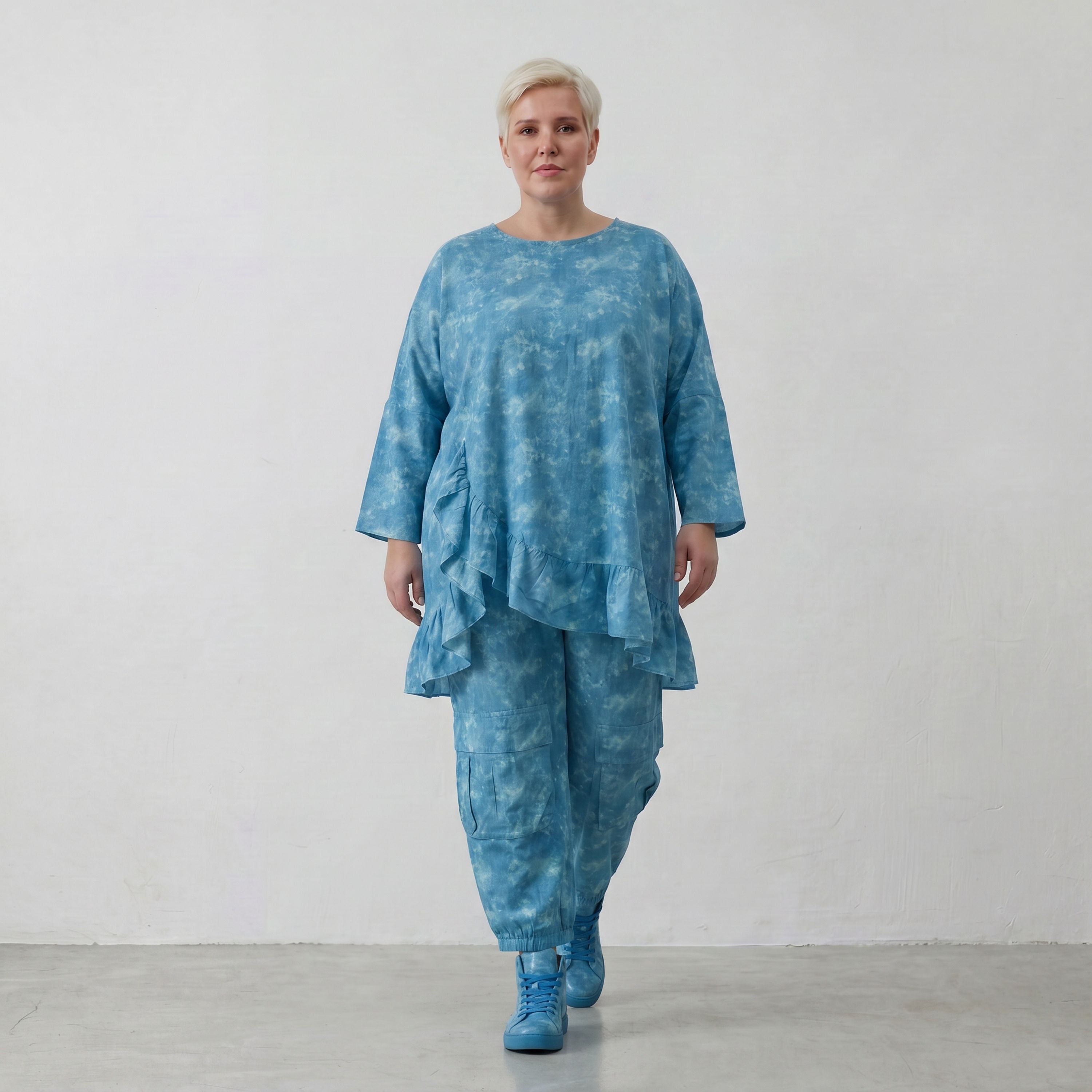 AKH Premium Shirt 6911 Fabiella, Aquablau
