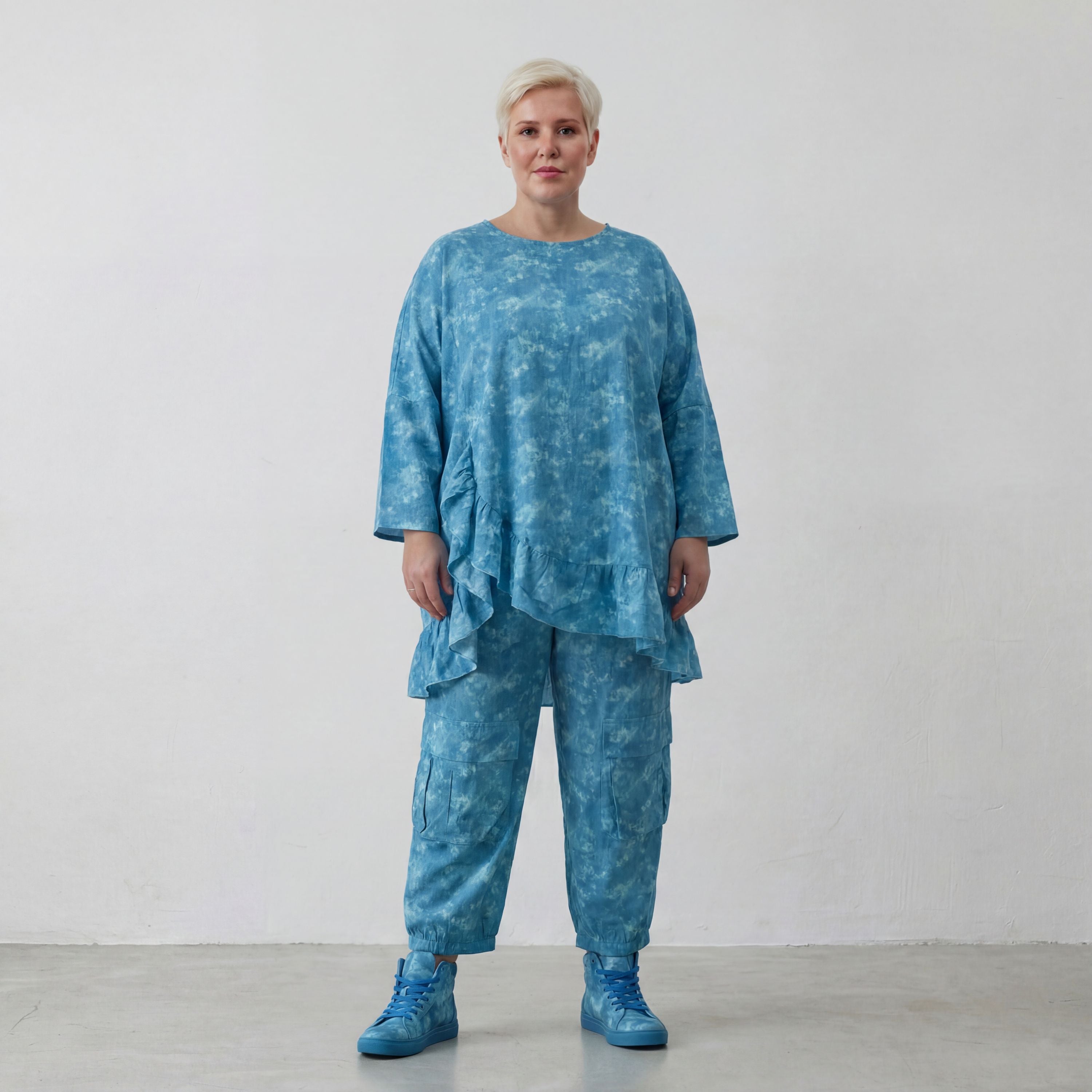 AKH Premium Shirt 6911 Fabiella, Aquablau