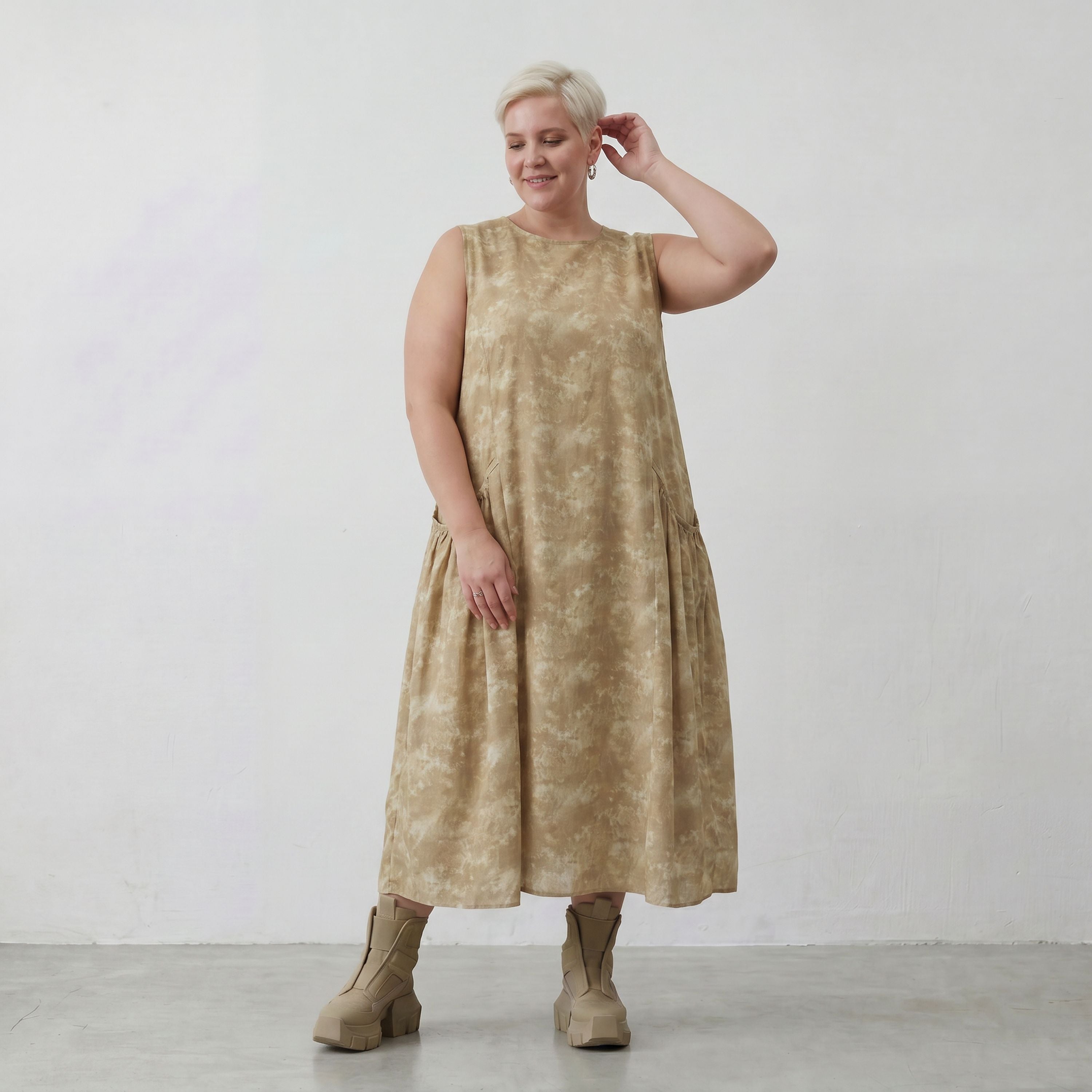 AKH Premium Kleid 7058 Fabiella, Camel