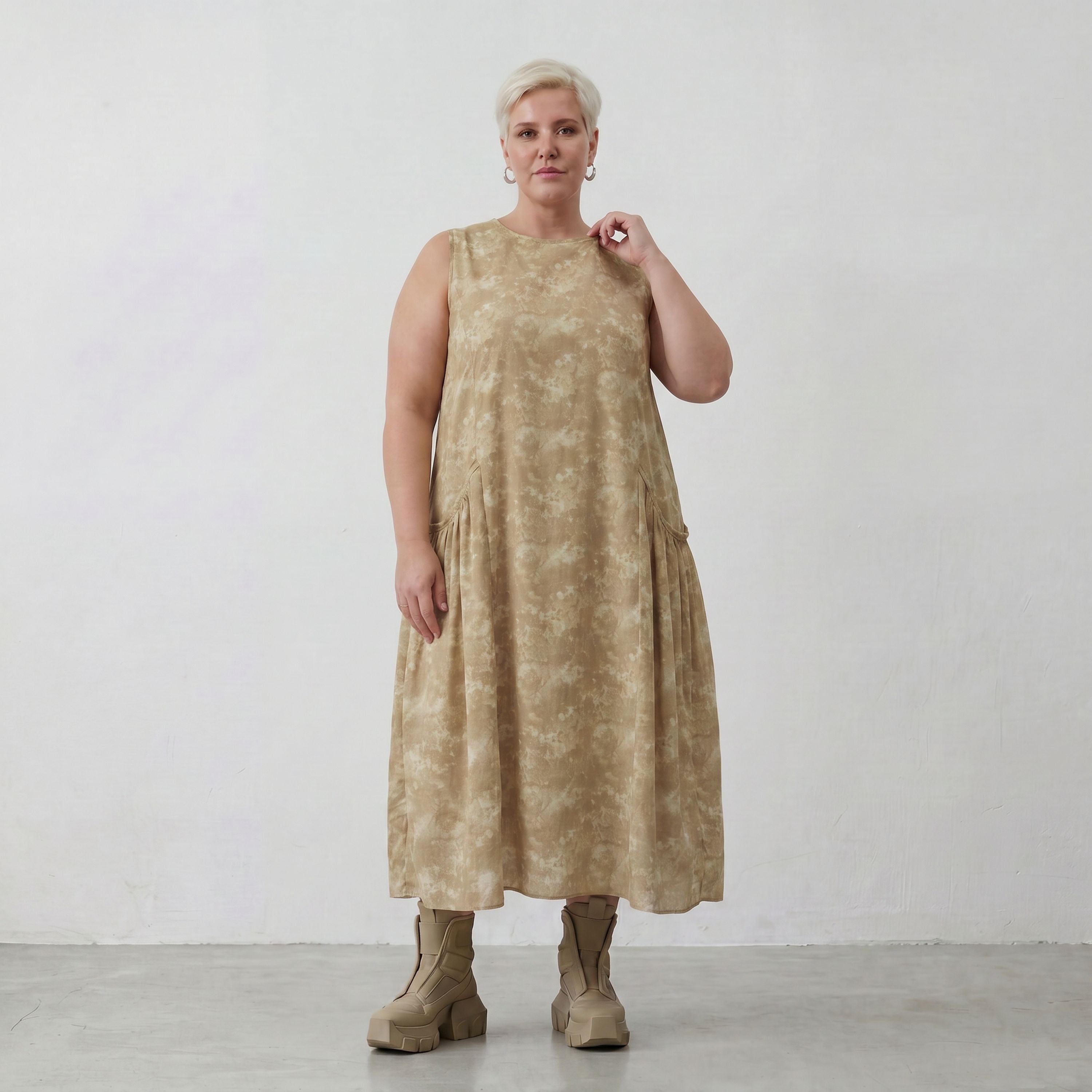 AKH Premium Kleid 7058 Fabiella, Camel