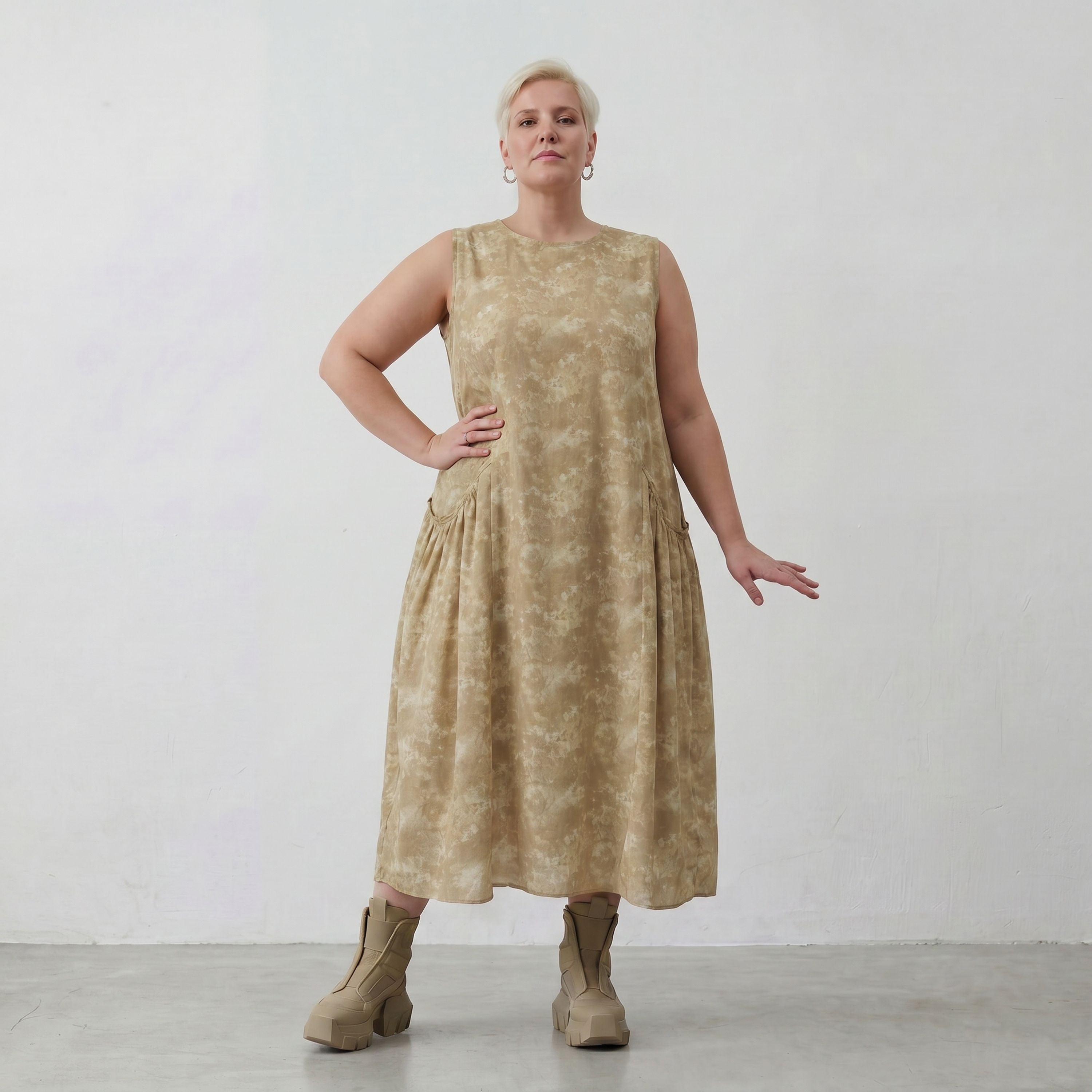 AKH Premium Kleid 7058 Fabiella, Camel