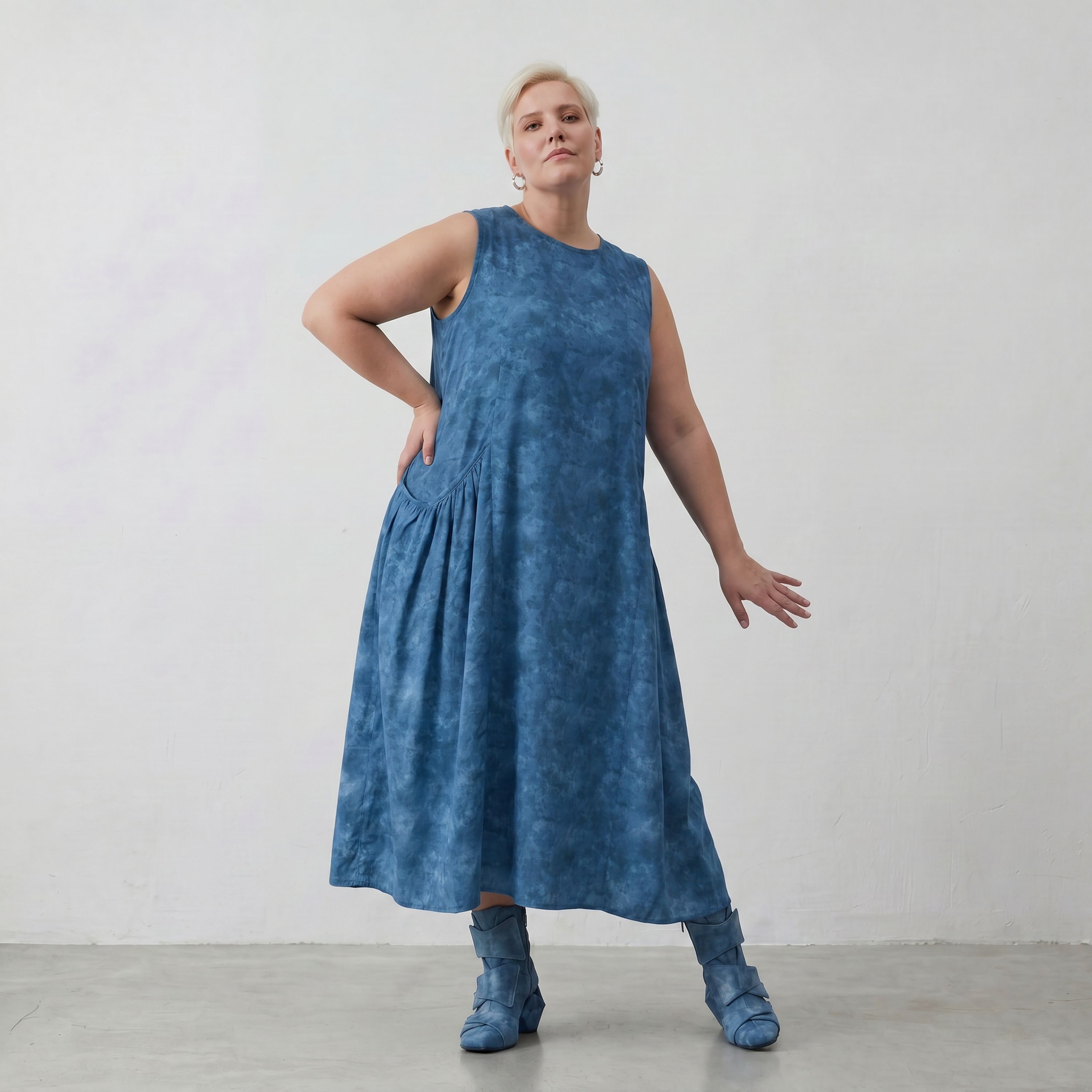 AKH Premium Kleid 7058 Fabiella, Petrol