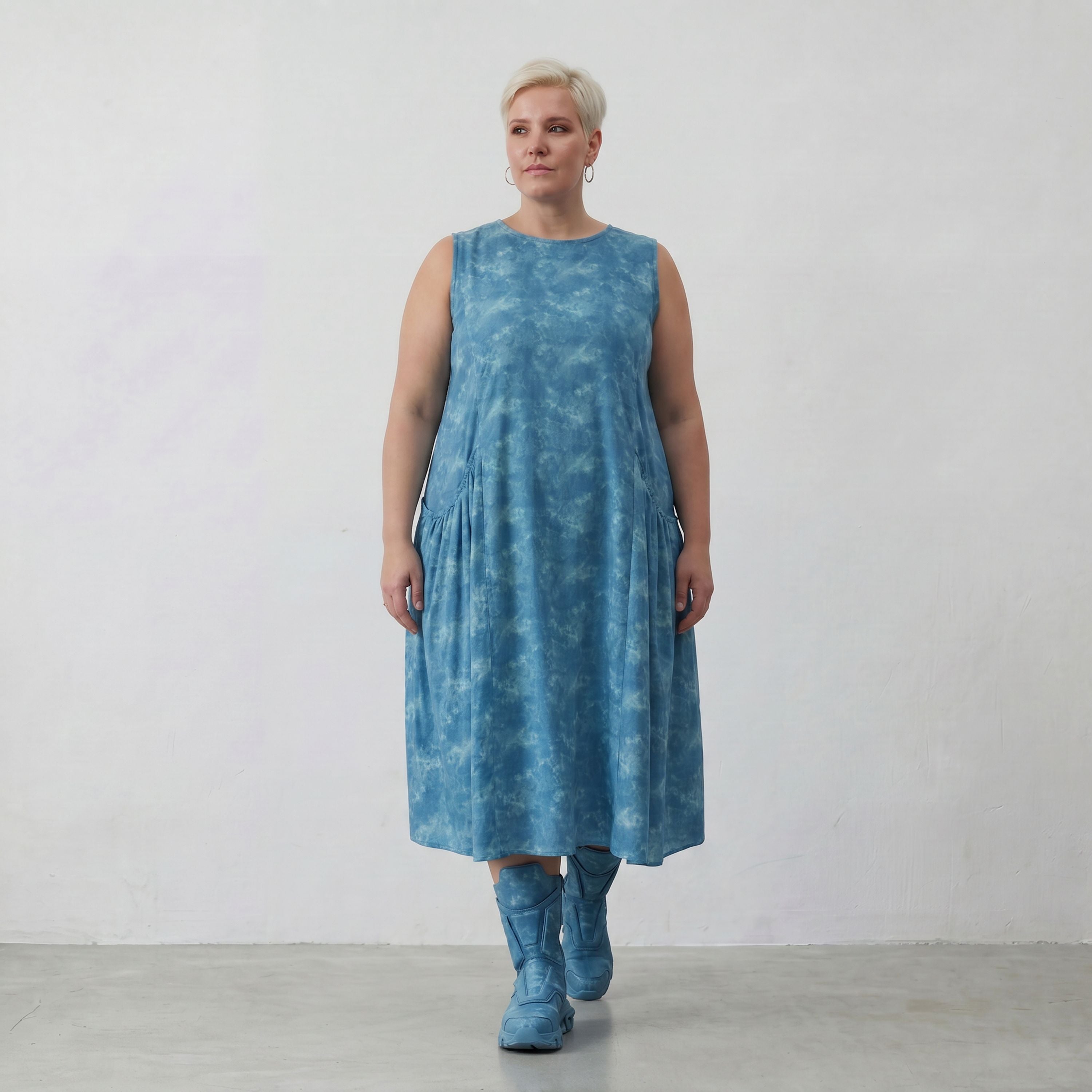 AKH Premium Kleid 7058 Fabiella, Aquablau