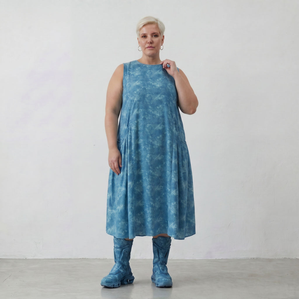 AKH Premium Kleid 7058 Fabiella, Aquablau