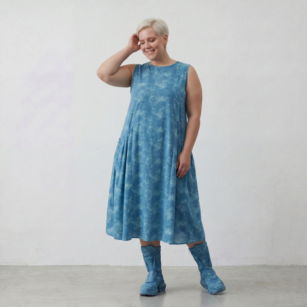 AKH Premium Kleid 7058 Fabiella, Aquablau