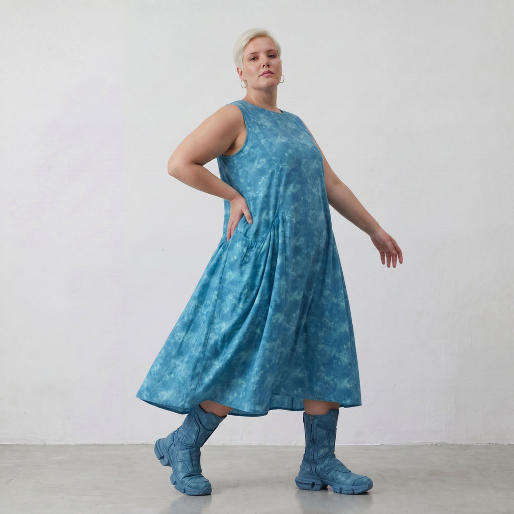 AKH Premium Kleid 7058 Fabiella, Aquablau