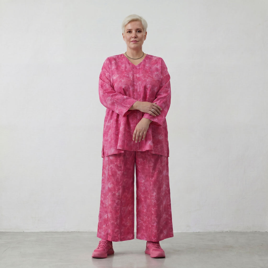 AKH Premium Hose 7074 Fabiella, Fuchsia