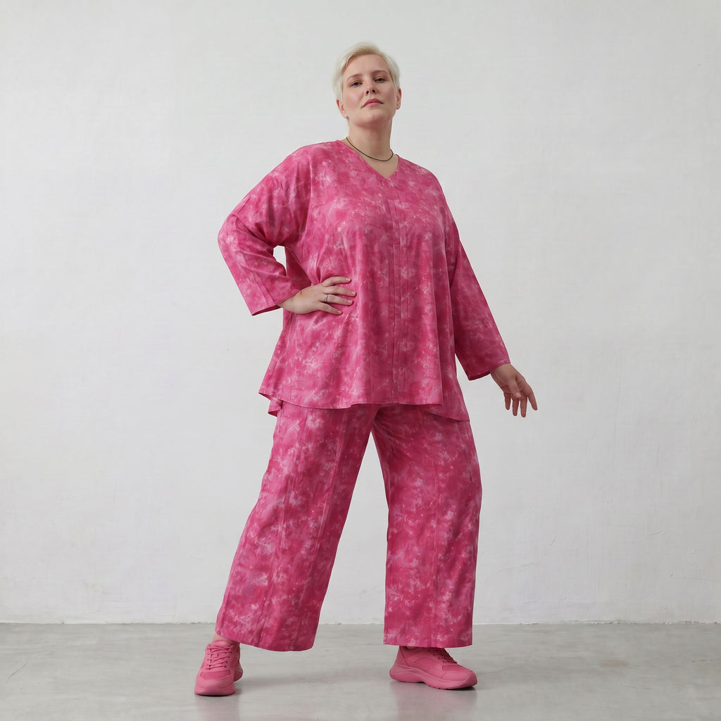 AKH Premium Hose 7074 Fabiella, Fuchsia