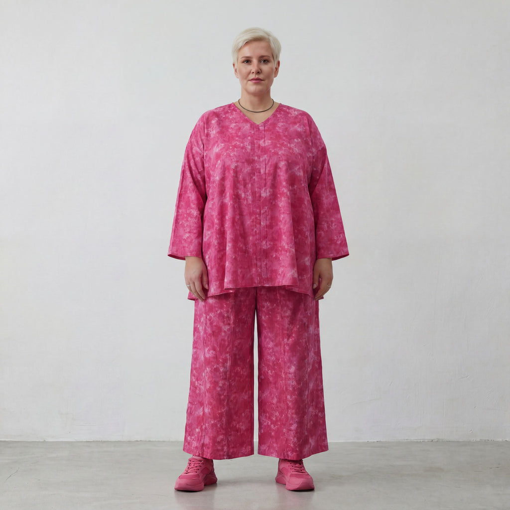 AKH Premium Hose 7074 Fabiella, Fuchsia