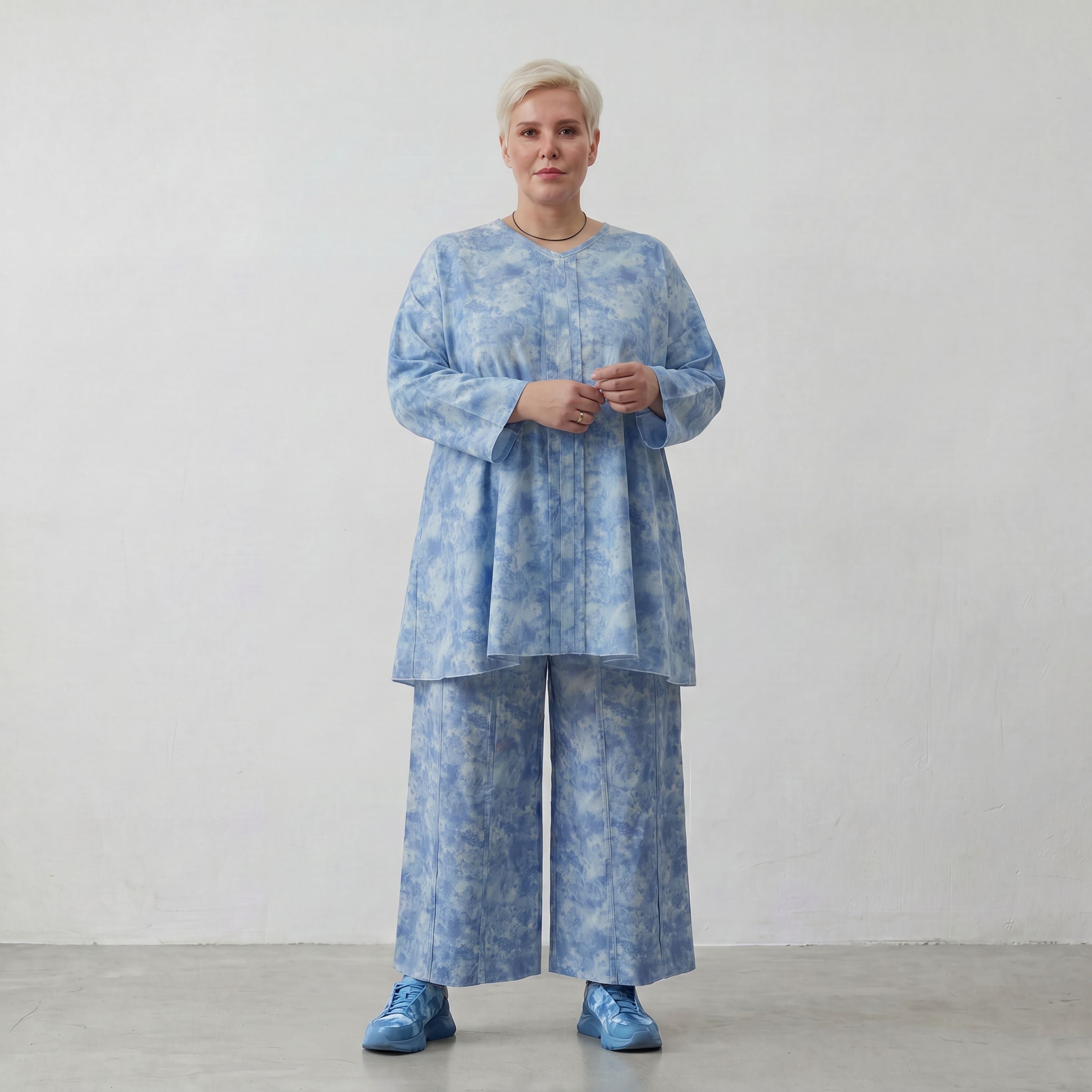 AKH Premium Shirt 7069 Fabiella, Himmelblau