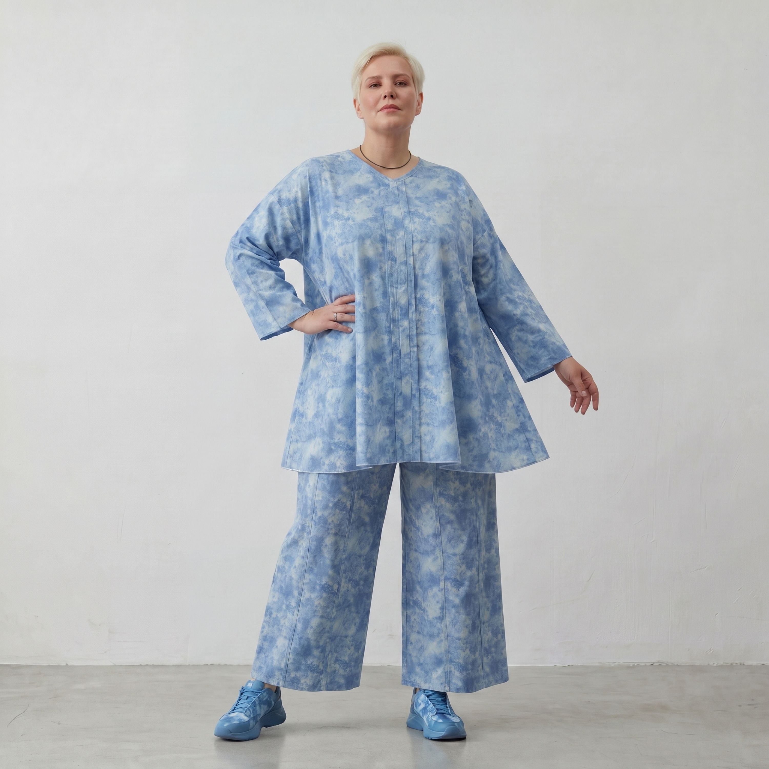 AKH Premium Shirt 7069 Fabiella, Himmelblau