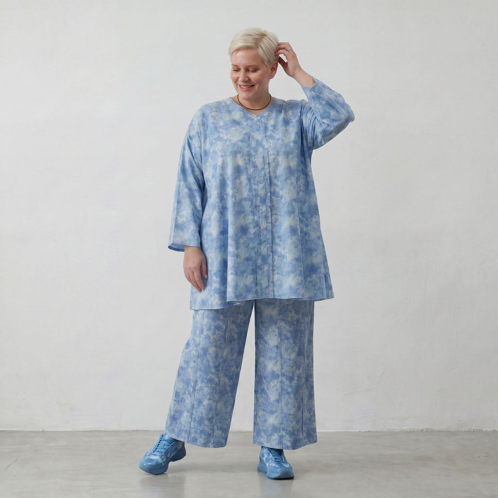 AKH Premium Hose 7074 Fabiella, Himmelblau