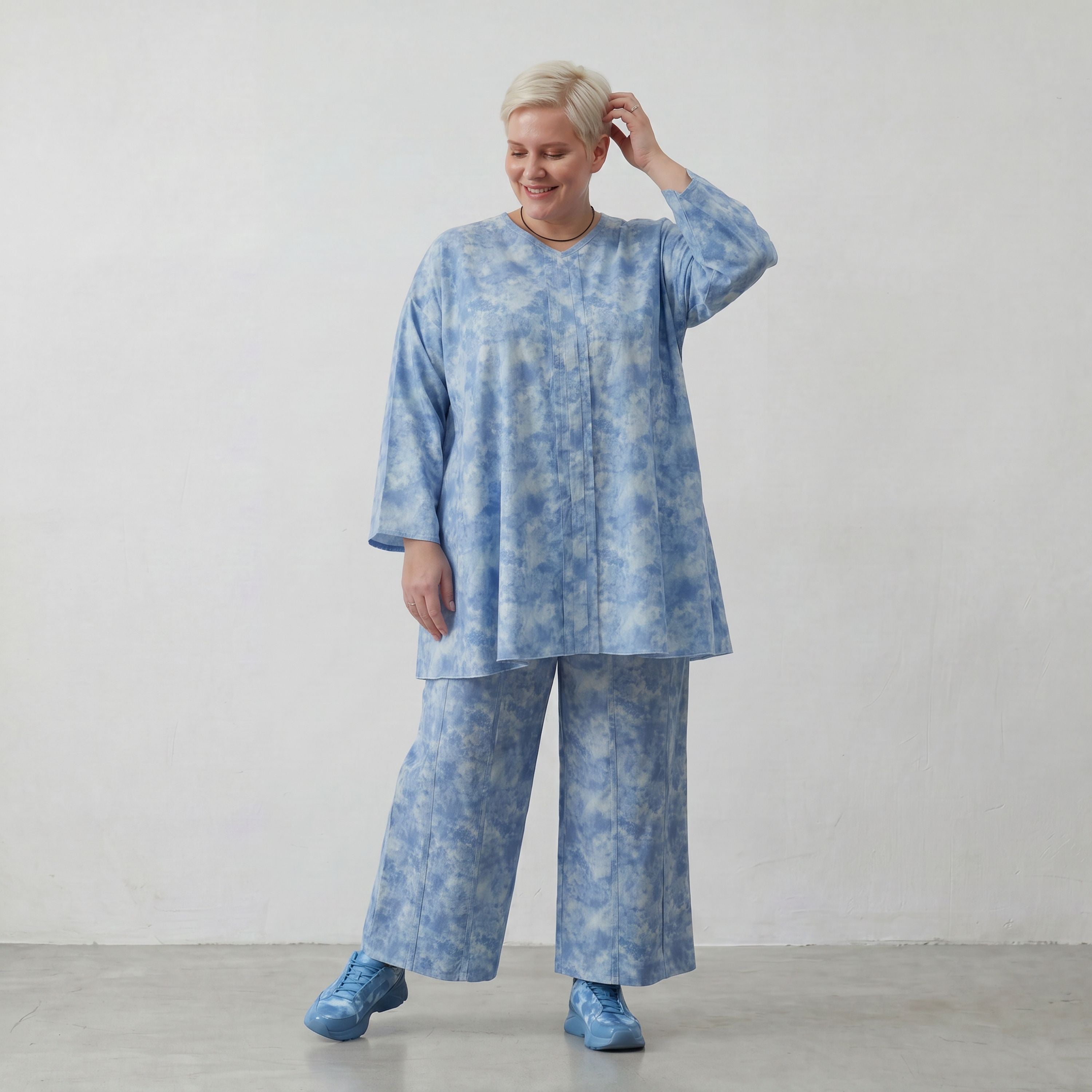 AKH Premium Hose 7074 Fabiella, Himmelblau
