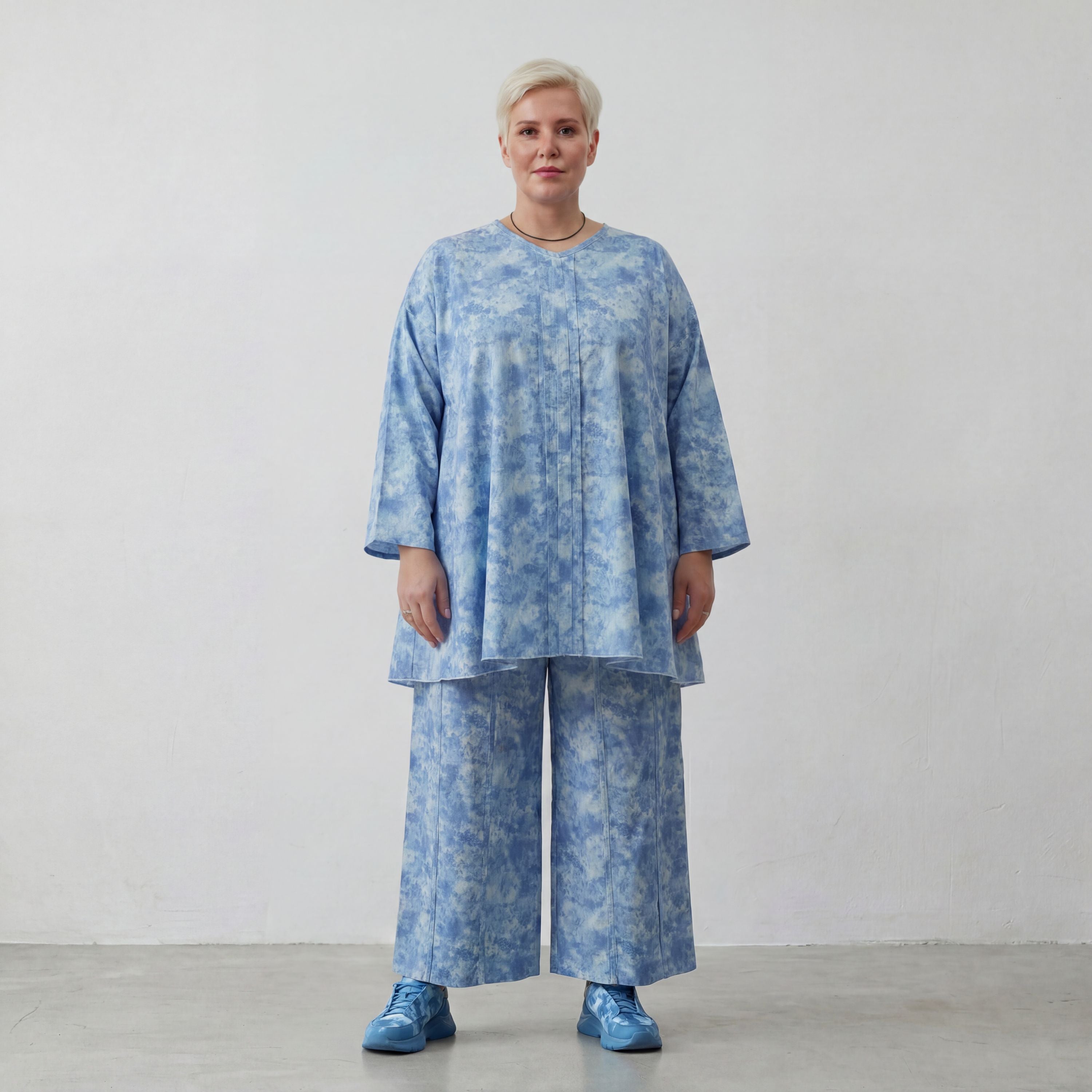AKH Premium Hose 7074 Fabiella, Himmelblau