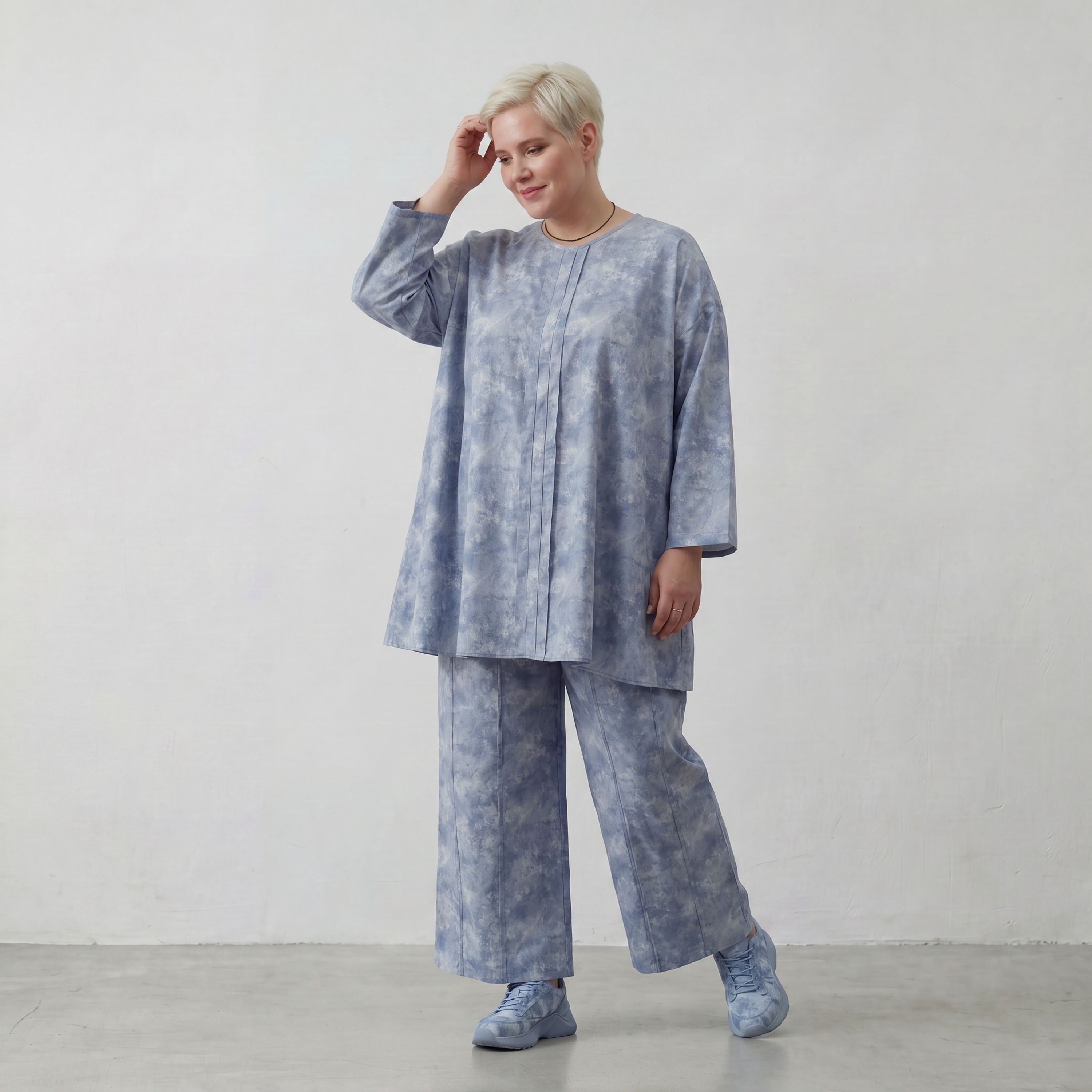 AKH Premium Hose 7074 Fabiella, Jeansblau