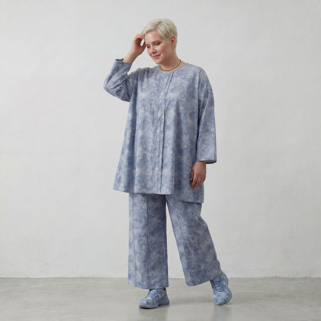 AKH Premium Shirt 7069 Fabiella, Jeansblau