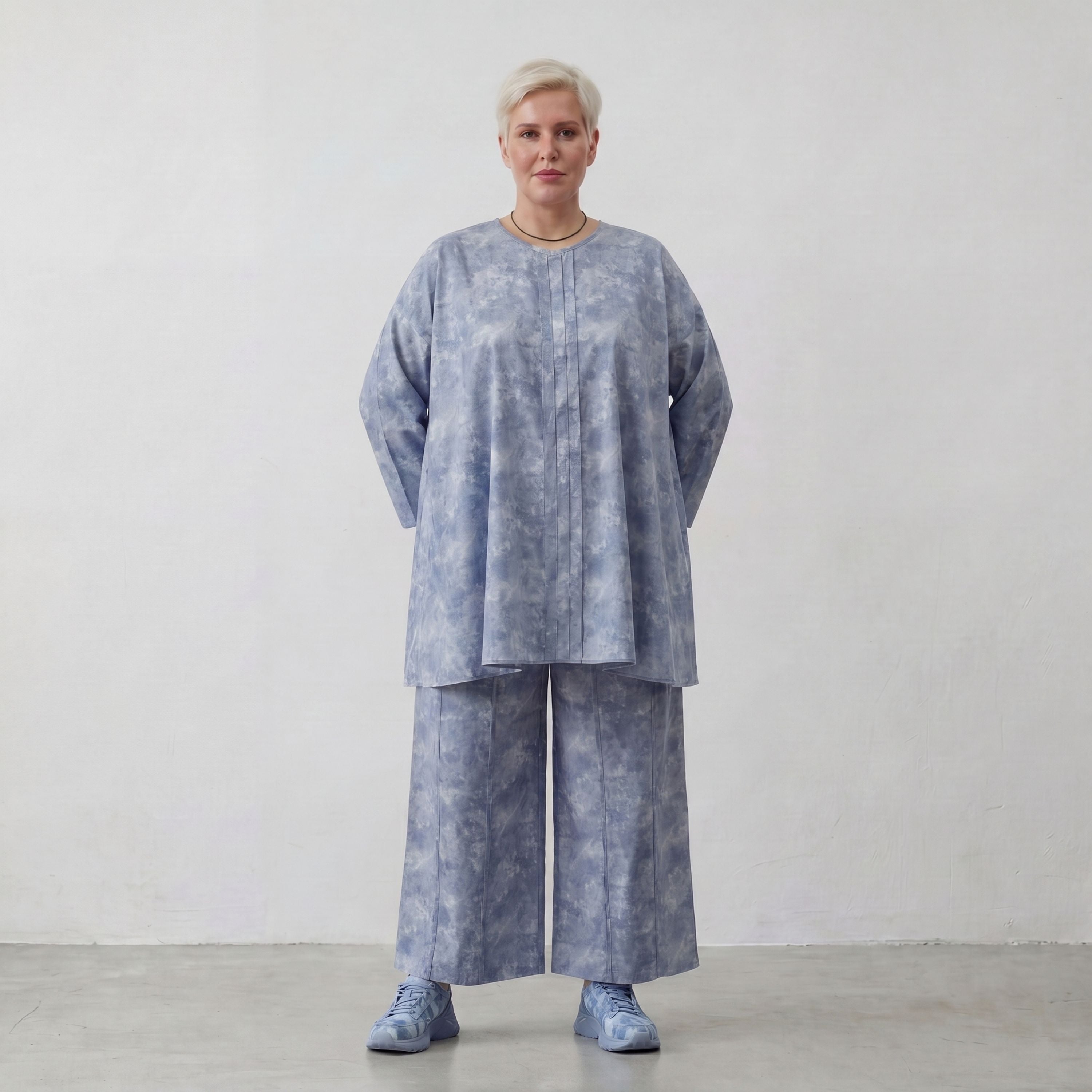 AKH Premium Shirt 7069 Fabiella, Jeansblau