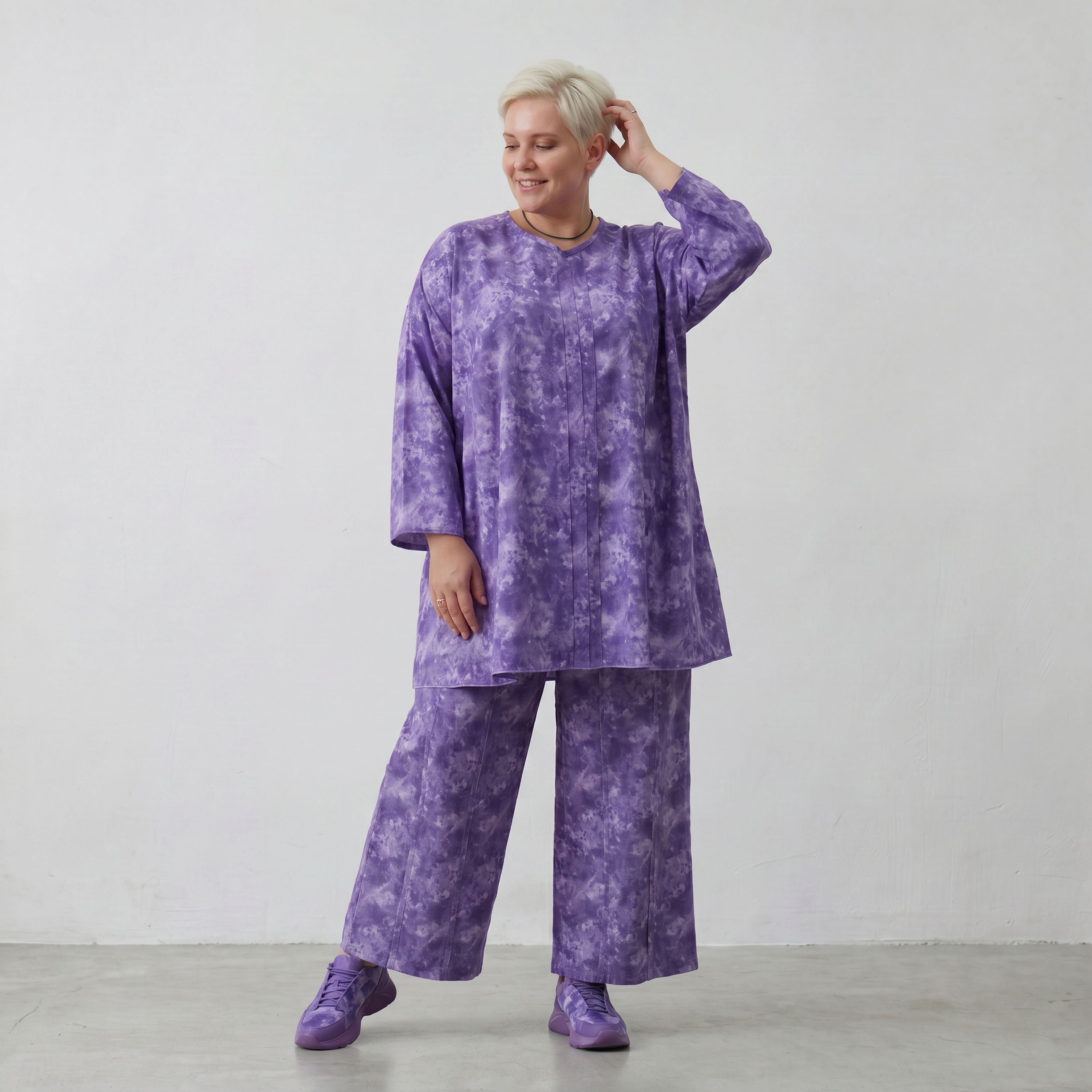 AKH Premium Hose 7074 Fabiella, Lila