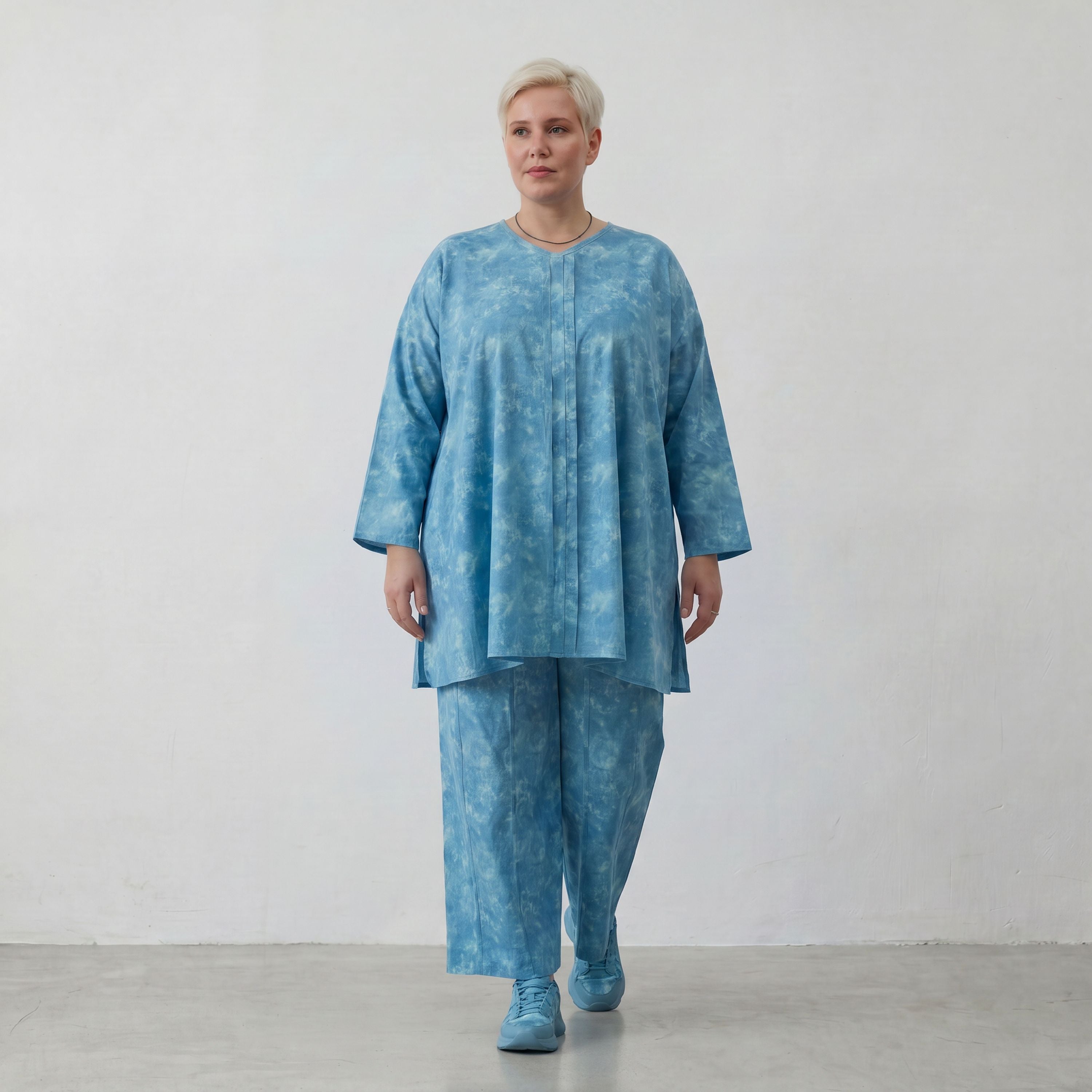 AKH Premium Hose 7074 Fabiella, Aquablau