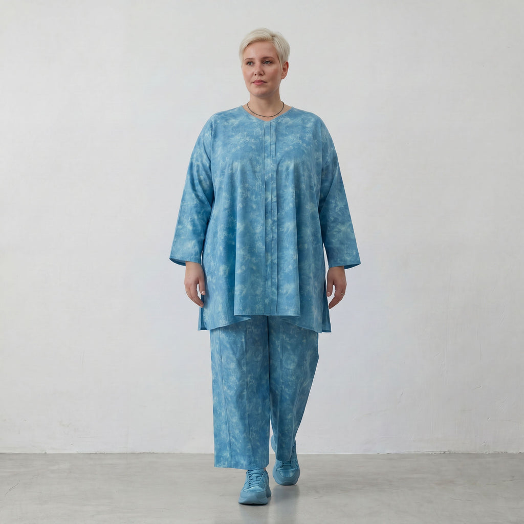 AKH Premium Shirt 7069 Fabiella, Aquablau