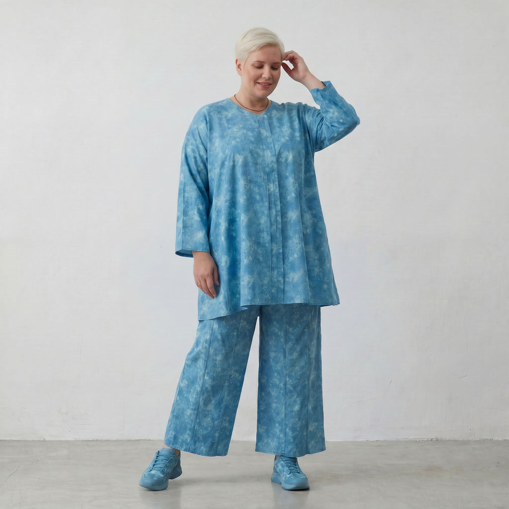 AKH Premium Hose 7074 Fabiella, Aquablau