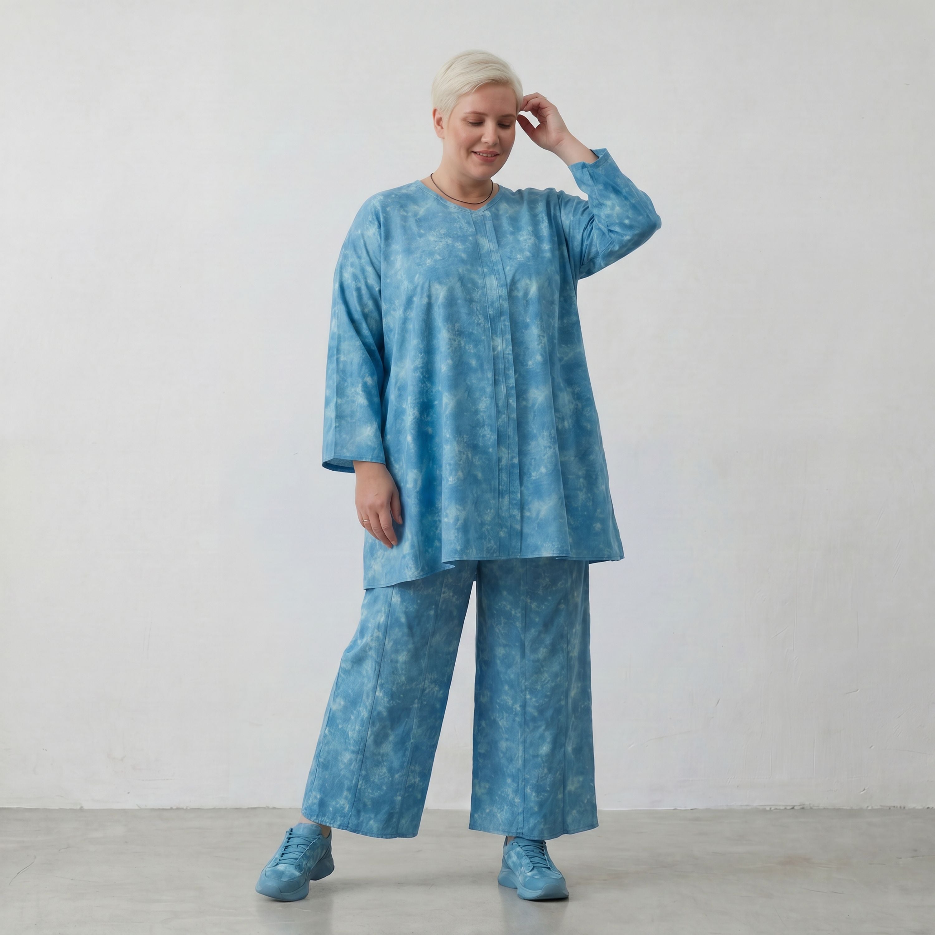 AKH Premium Hose 7074 Fabiella, Aquablau