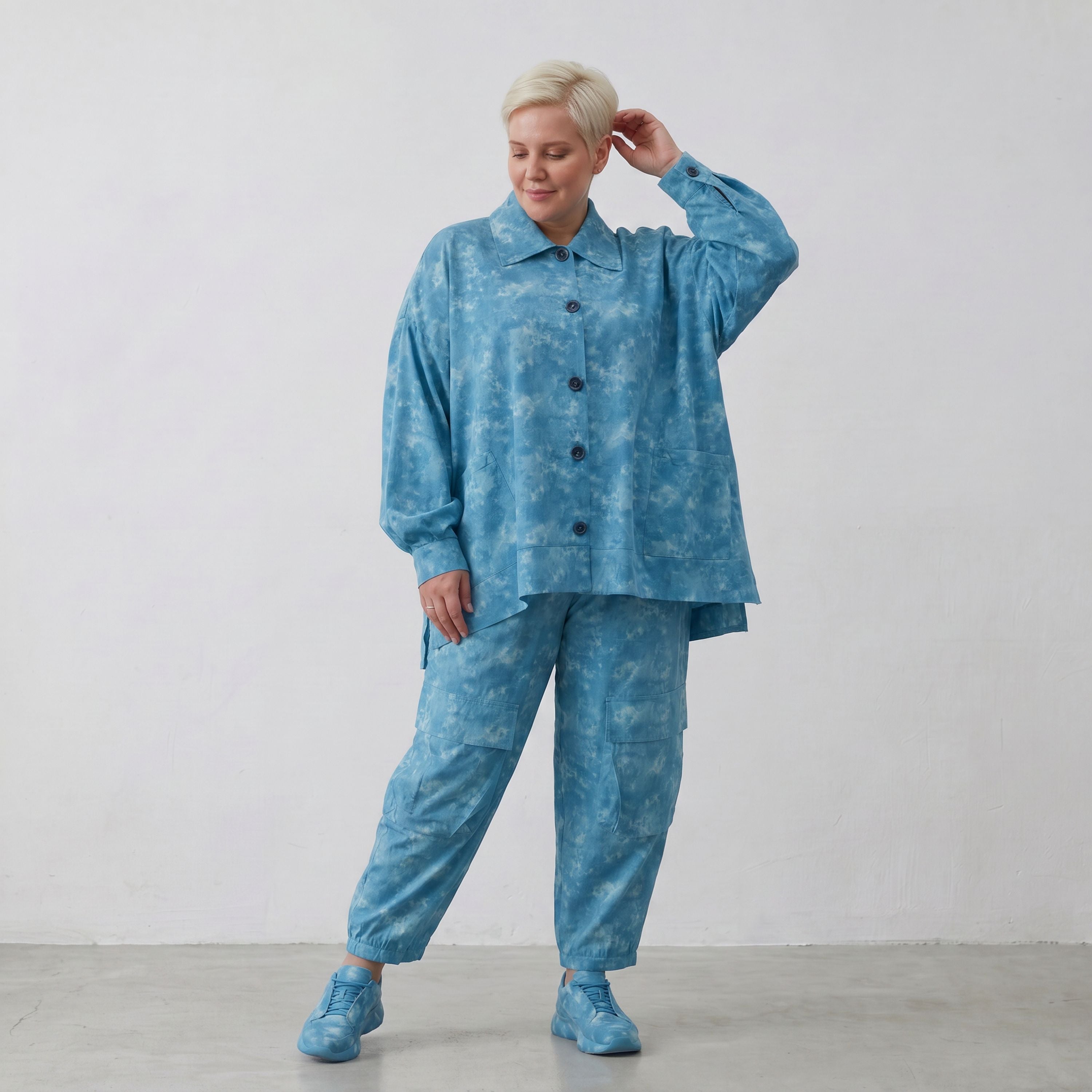 AKH Premium Hose 7208 Fabiella, Aquablau