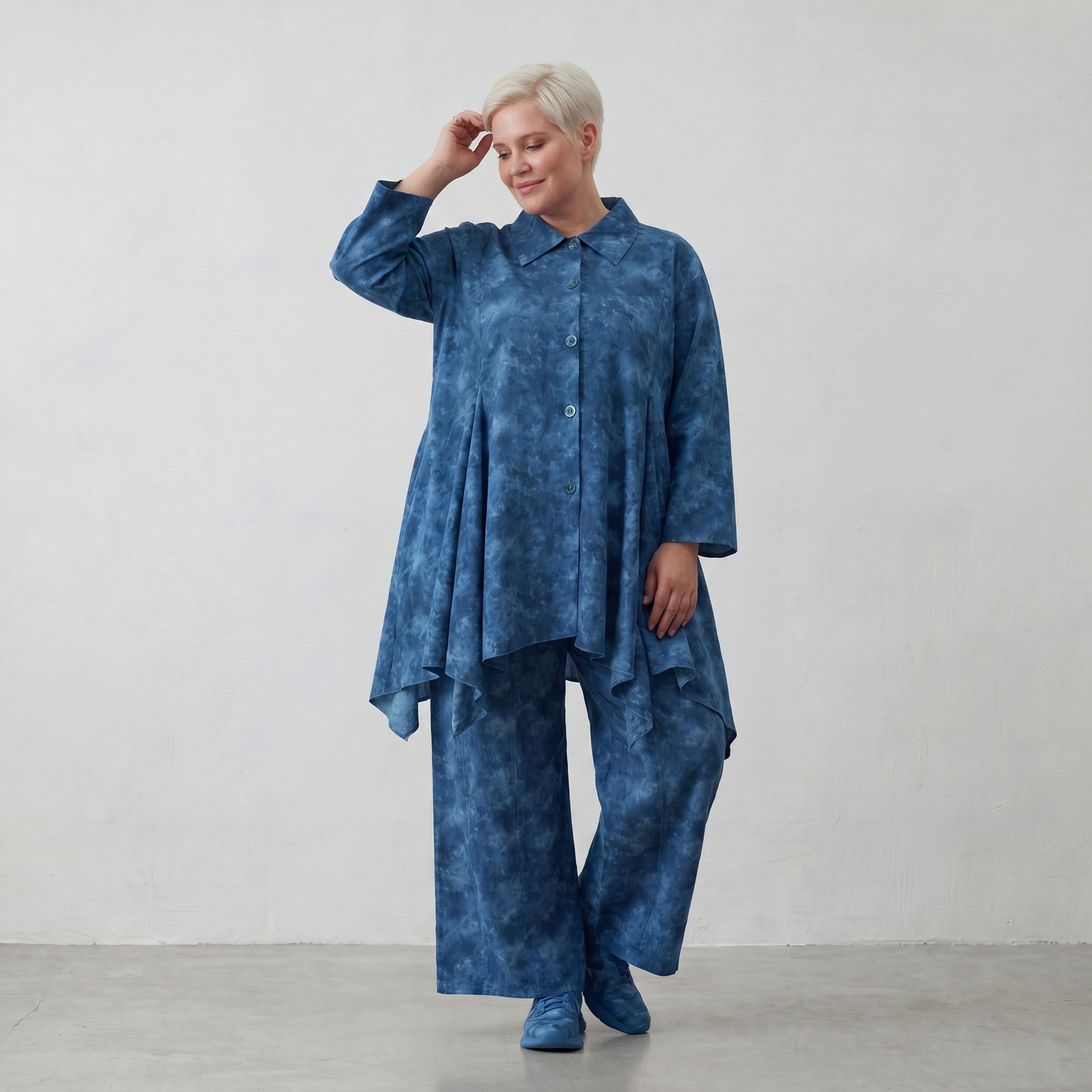 AKH Premium Bluse 7148 Fabiella, Petrol
