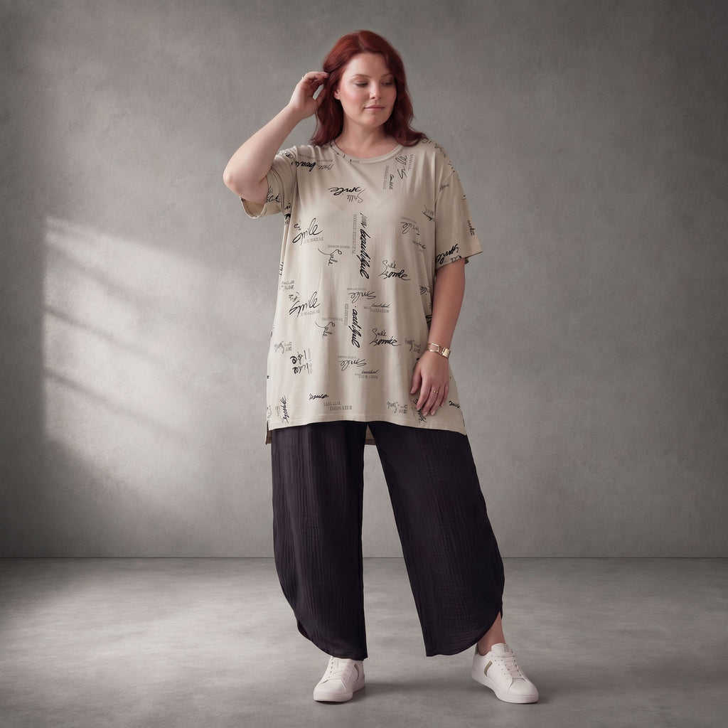 Funky Diva · Shirt · PrintDiva · 26009 · PrintBeige